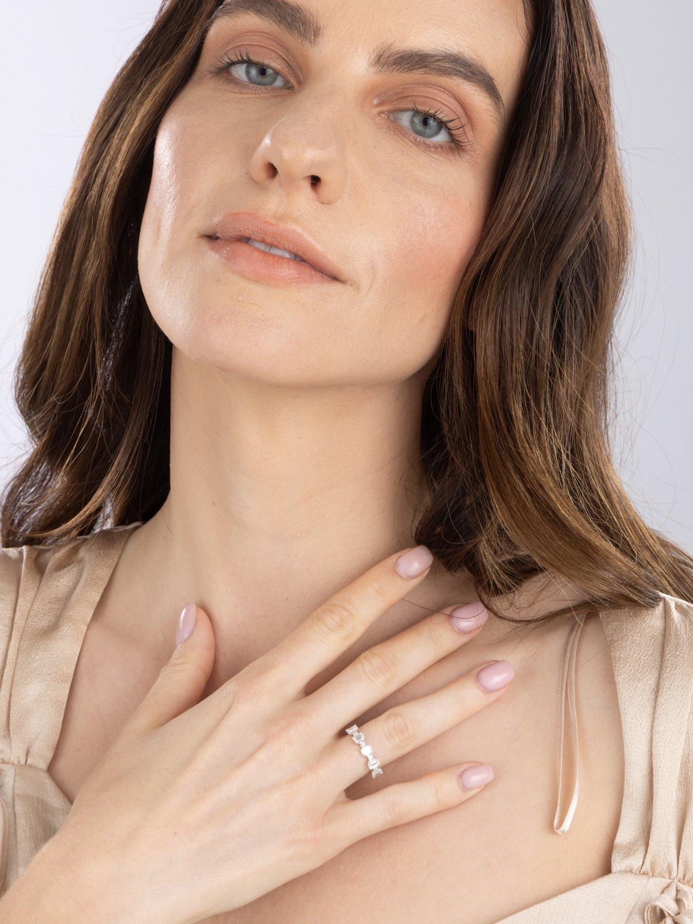 Image 5 of 5 of Love DIAMOND 18Ct Plated Lab-Grown Diamond Engagement Ring