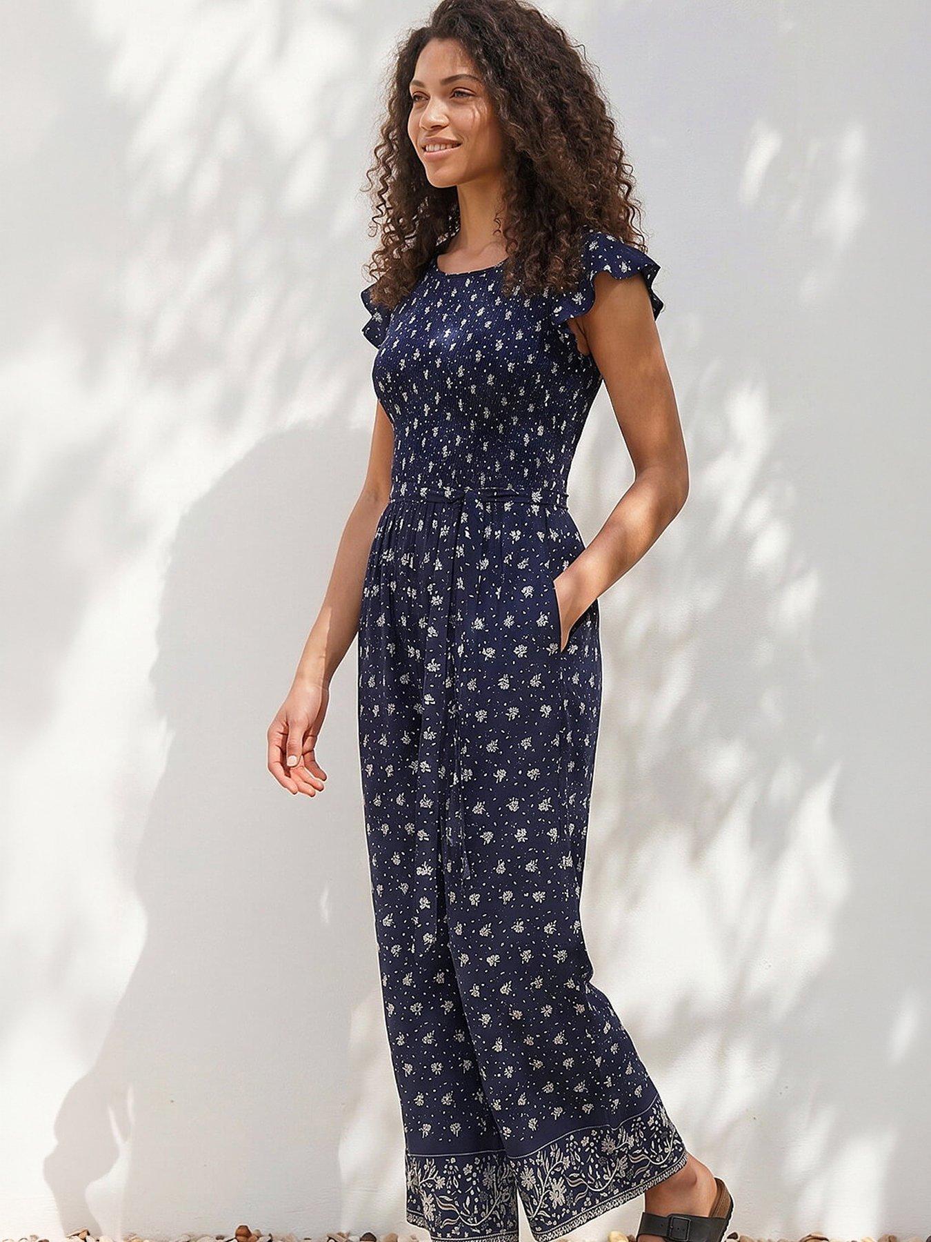 Roman Petite Frill Sleeve Jumpsuit