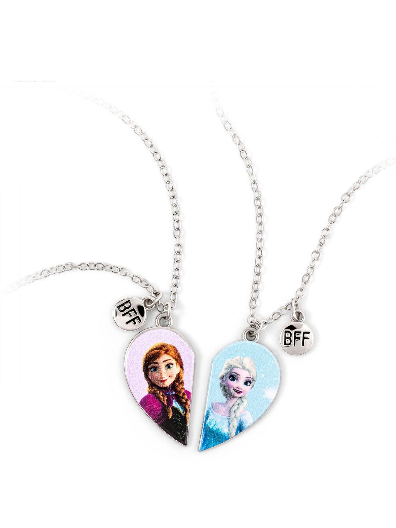 Disney Kids Heart Necklace Set Frozen
