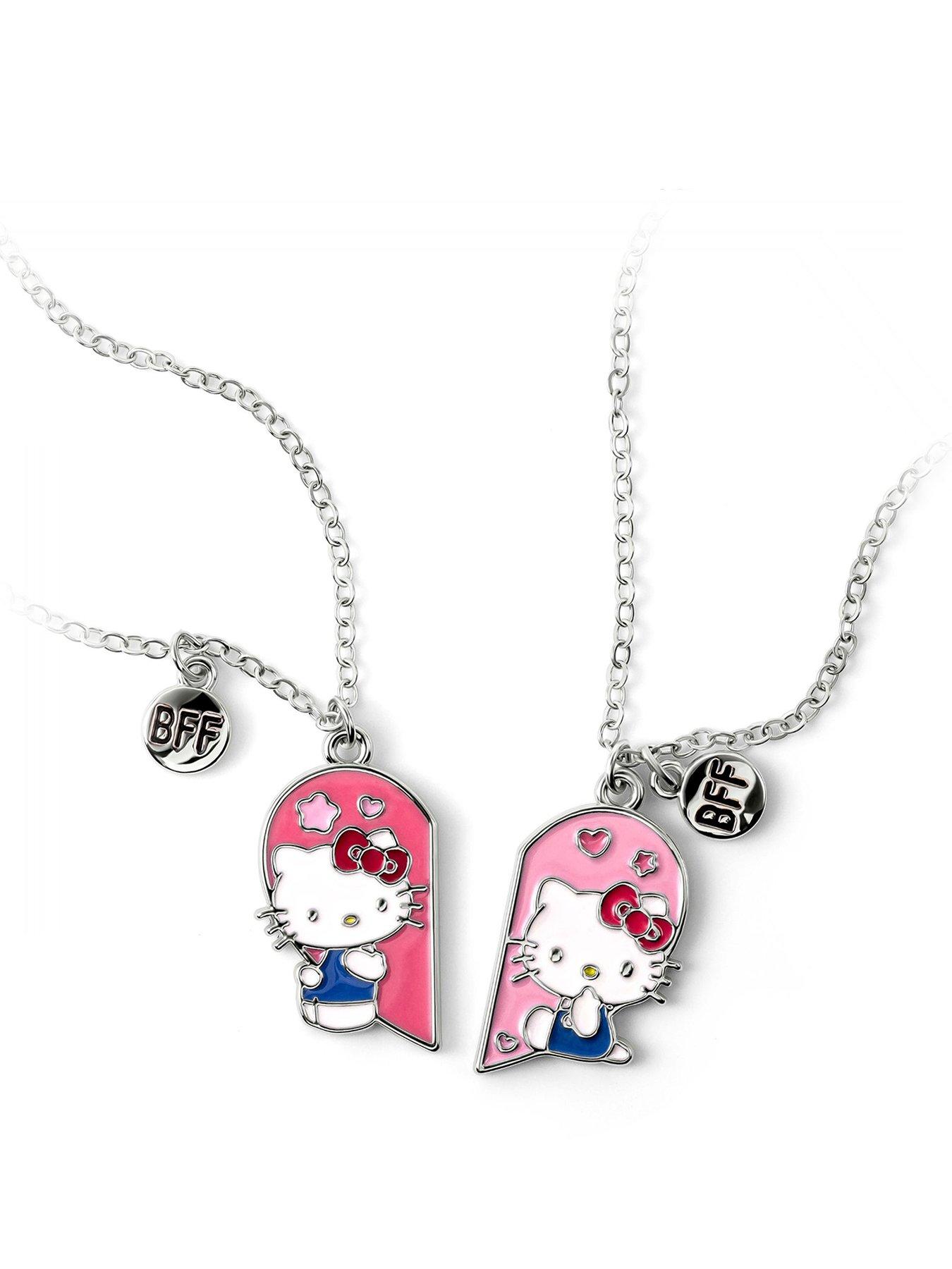 Image 1 of 5 of Hello Kitty Kids Heart Necklace Set Hello Kitty