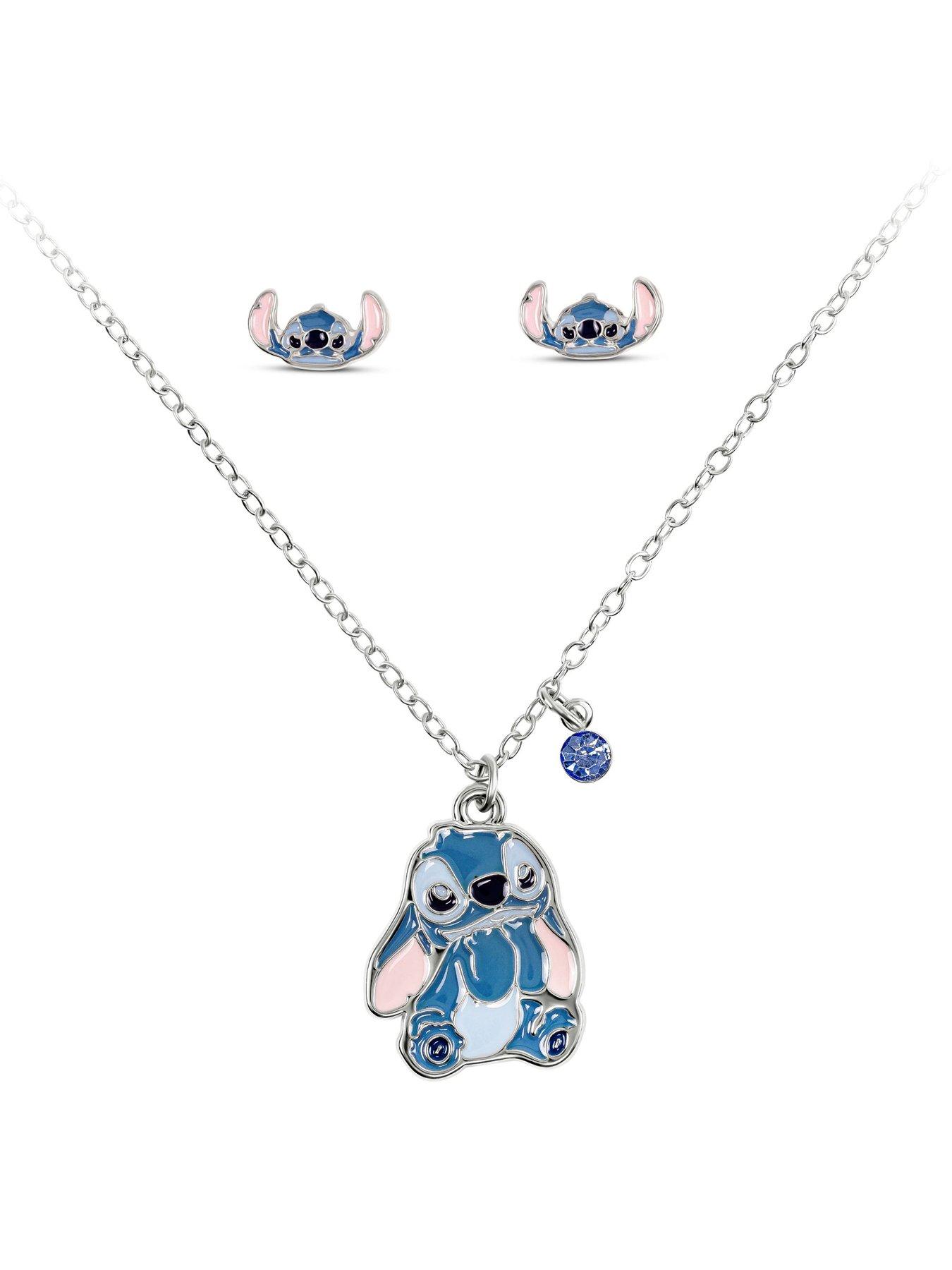 Image 5 of 6 of Disney Kids Earrings And Necklace Set Stitch