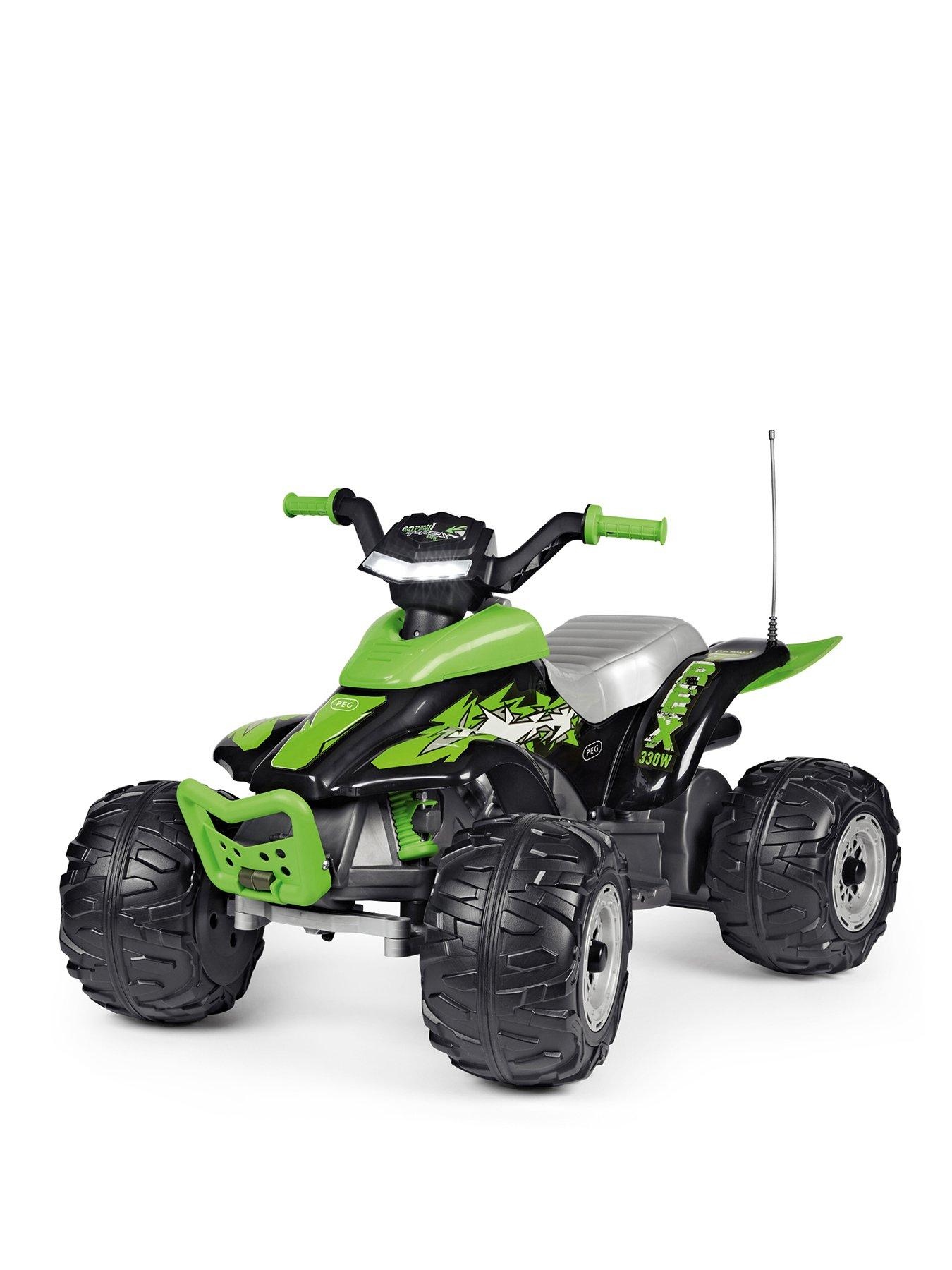 Peg Perego Corral T-Rex 12v Battery Operated Quad Bike - Green