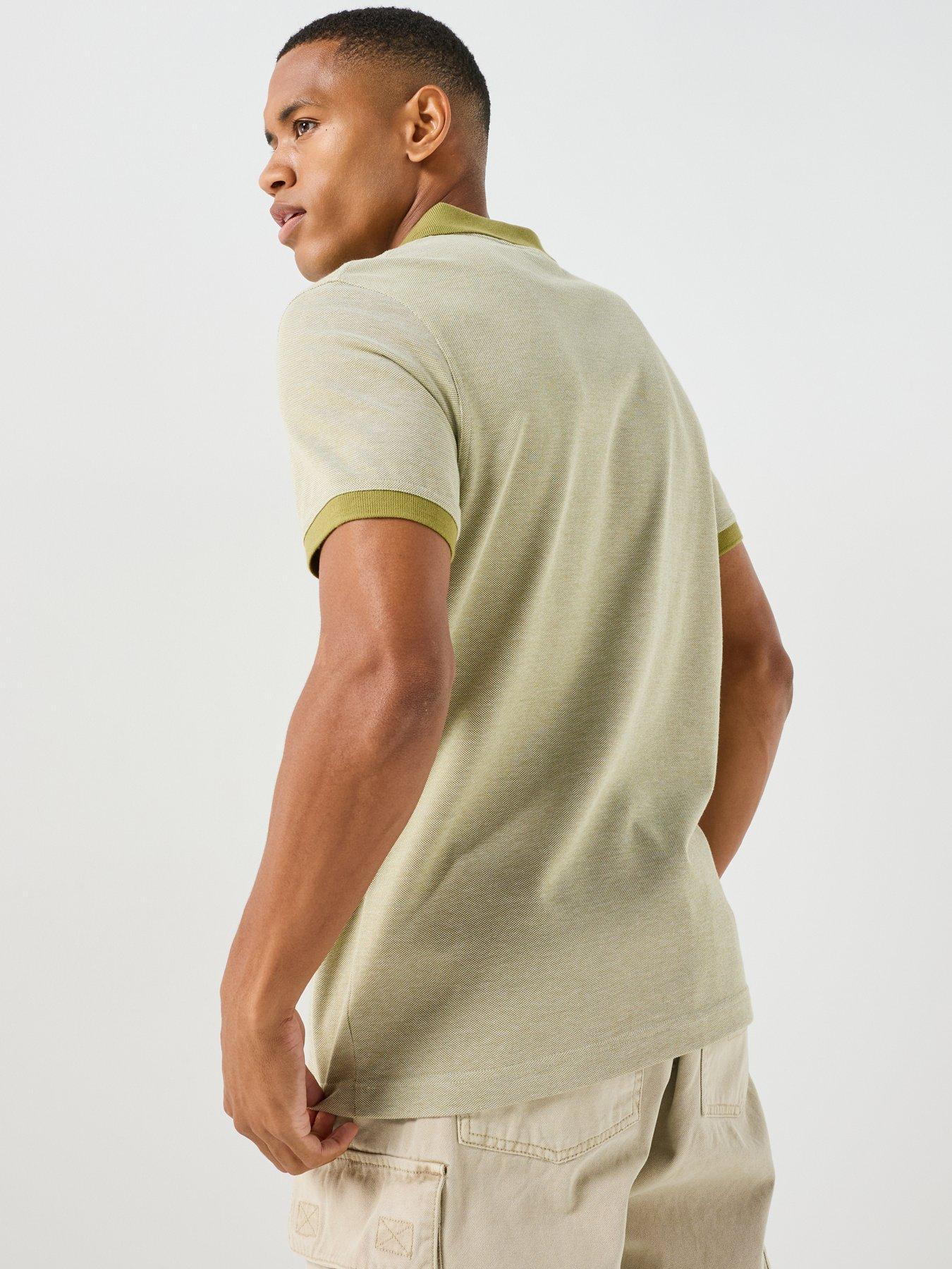 Image 2 of 6 of Barbour International International Morley Oxford Contrast Polo Shirt - Green