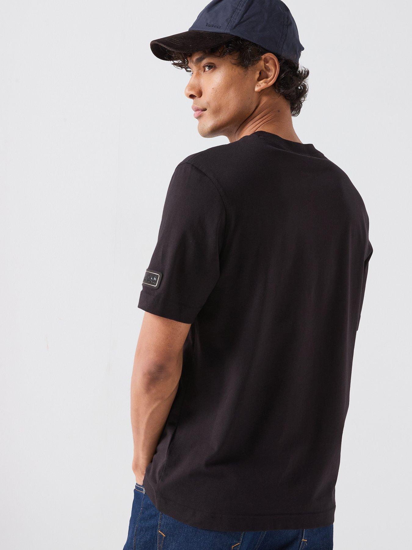 Image 2 of 5 of Barbour International International Outline Badge Relaxed T-Shirt - Black