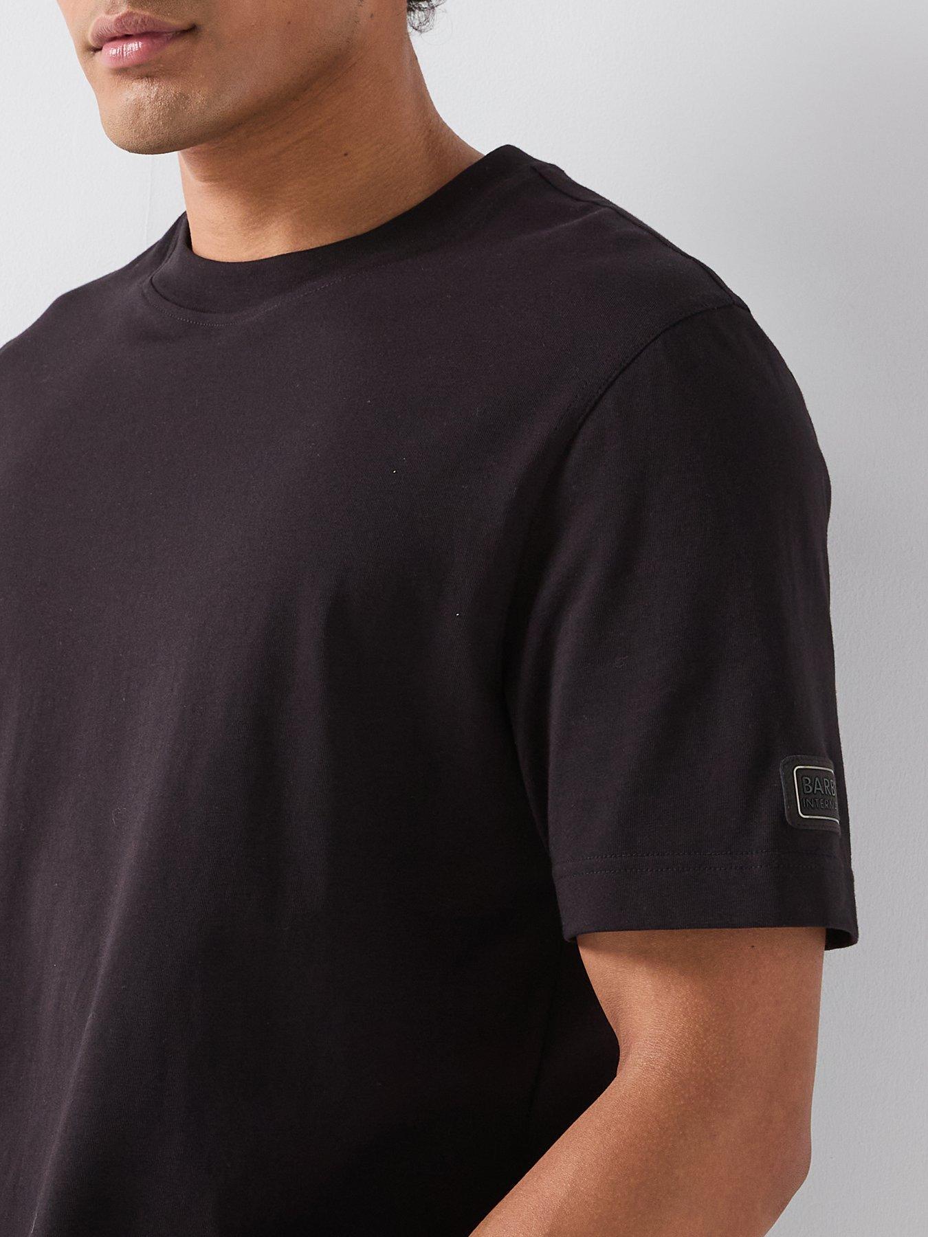 Image 5 of 5 of Barbour International International Outline Badge Relaxed T-Shirt - Black
