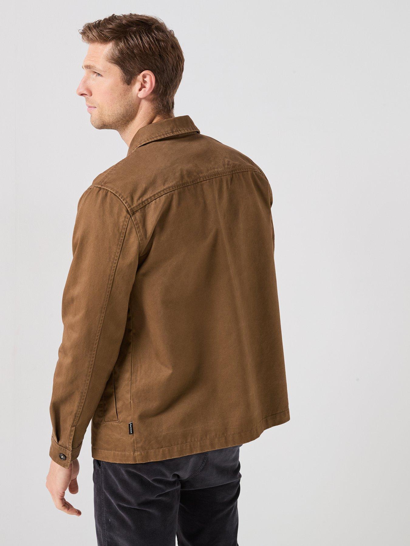 Image 2 of 6 of Barbour Yorklane Twill Overshirt - Beige