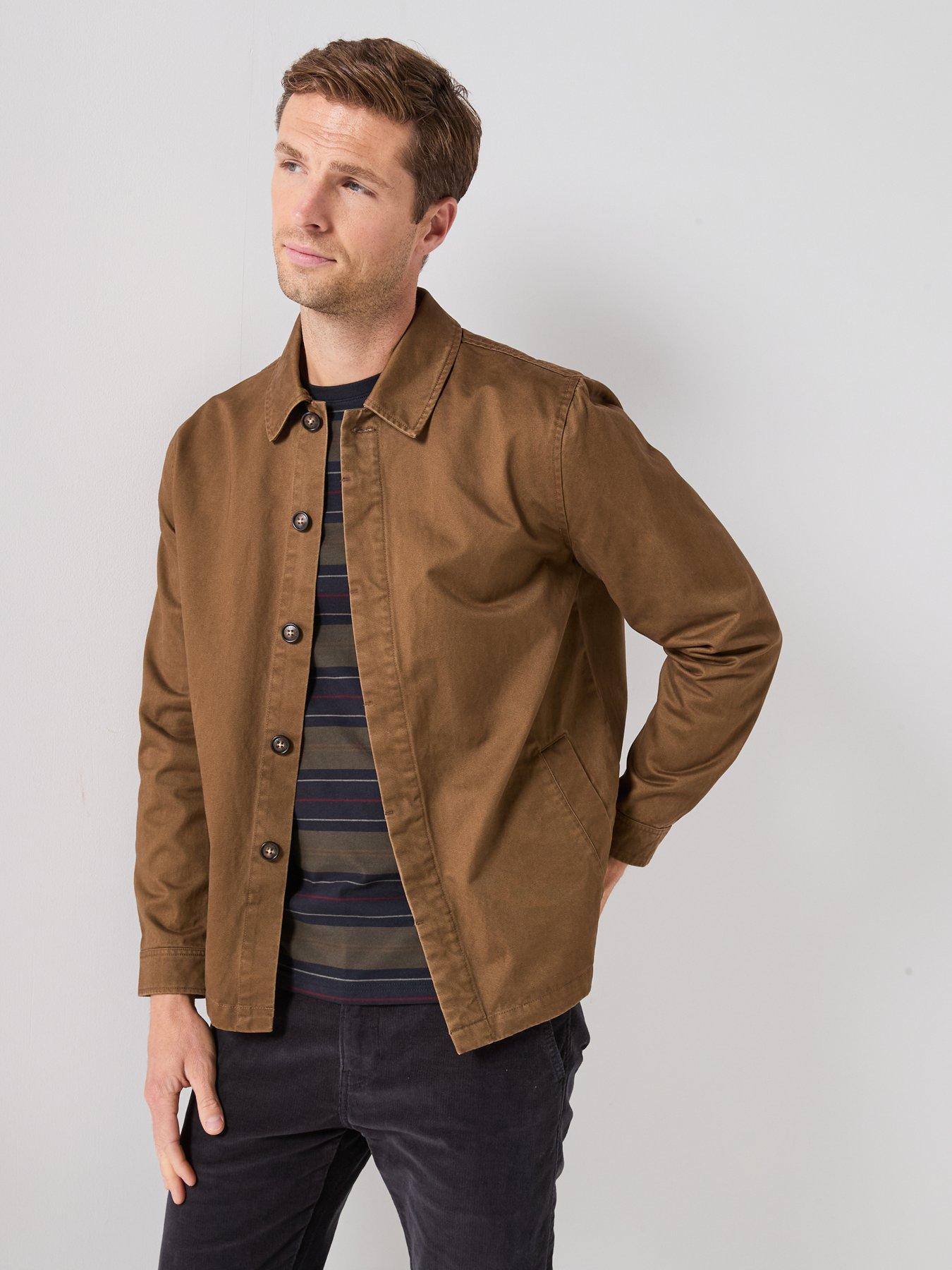Image 4 of 6 of Barbour Yorklane Twill Overshirt - Beige