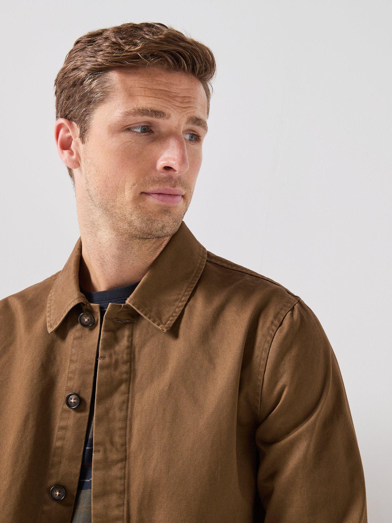 Image 5 of 6 of Barbour Yorklane Twill Overshirt - Beige