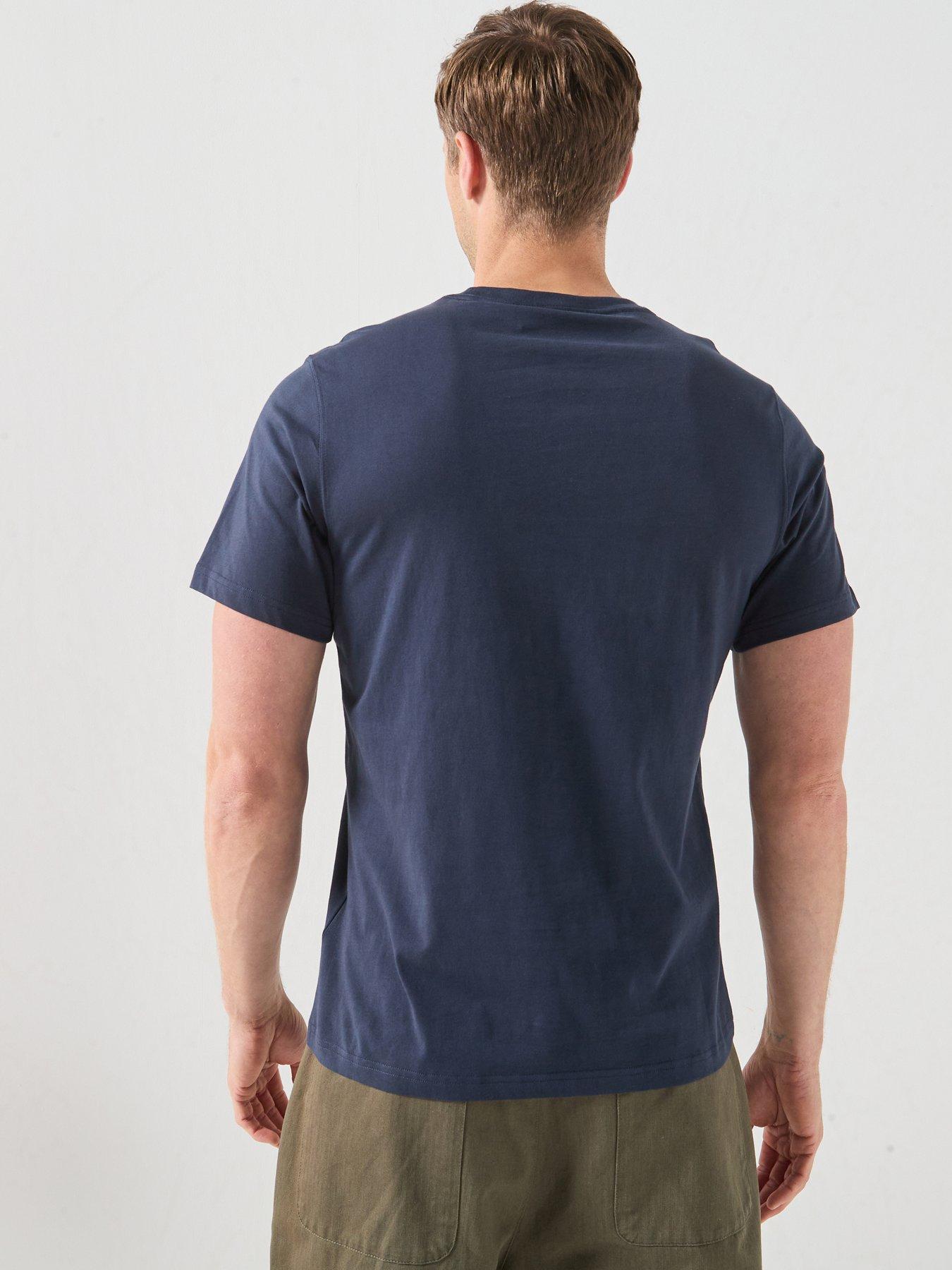 Image 2 of 5 of Barbour Tailored Crest Logo T-Shirt - Navy