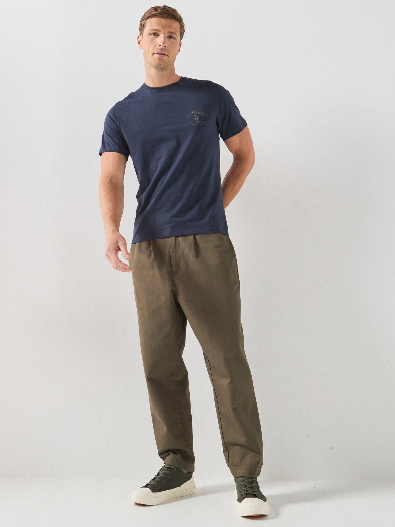Image 3 of 5 of Barbour Tailored Crest Logo T-Shirt - Navy