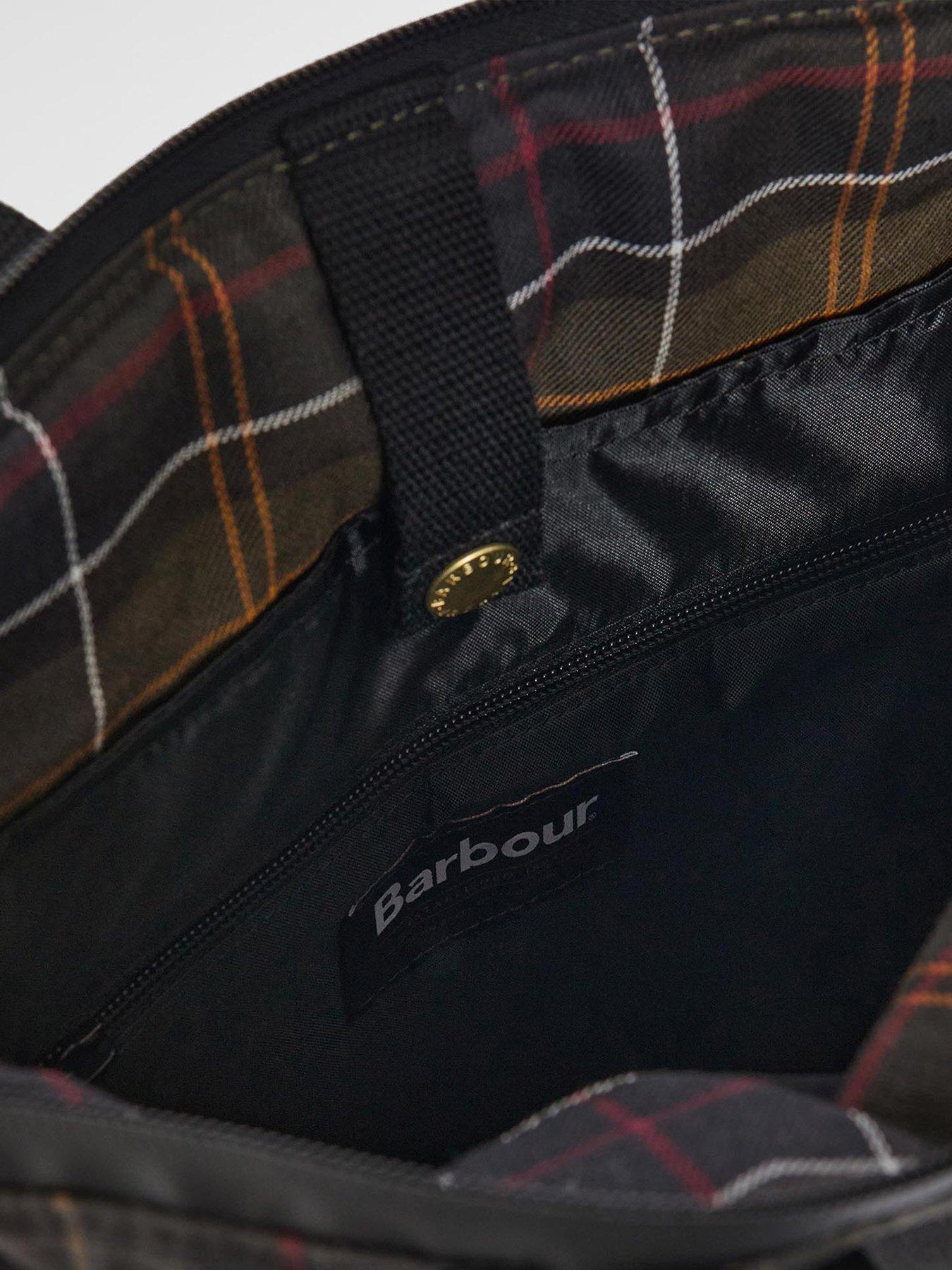 Image 3 of 4 of Barbour Mens Field Classic Tartan Wax Laptop Backpack - Green