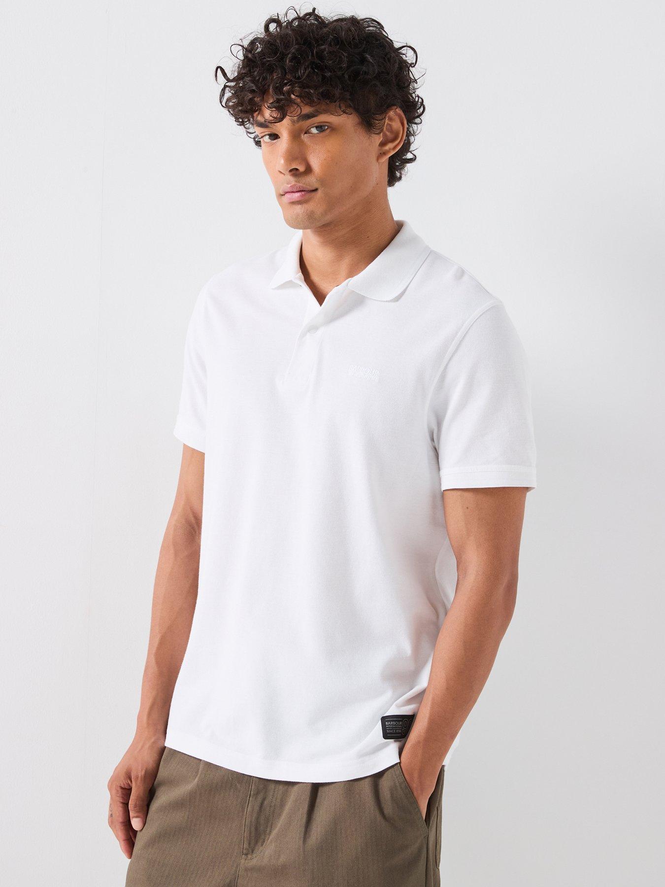 Barbour International Sports Short-Sleeved Polo Shirt - White