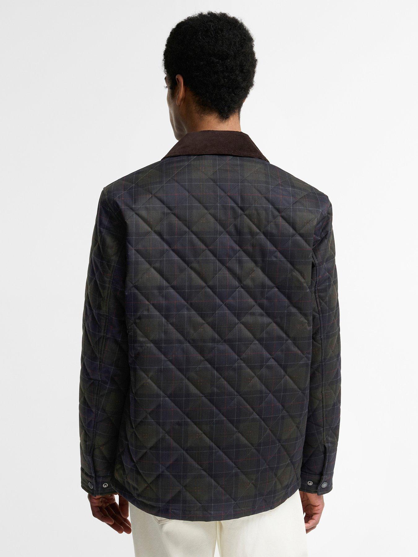 Image 2 of 7 of Barbour Tartan Quilted Jacket - Navy