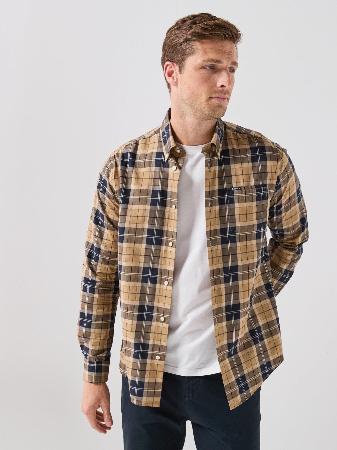 Barbour Wetheram Tailored Birchwood Tartan Shirt - Beige