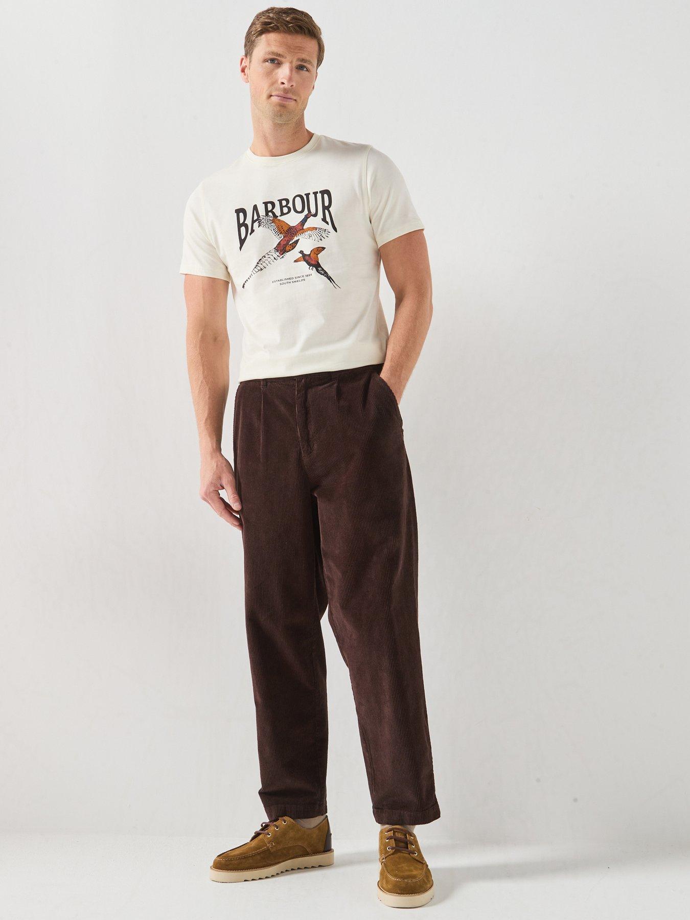 Image 3 of 6 of Barbour Pheasant Graphic Tailored T-Shirt - White