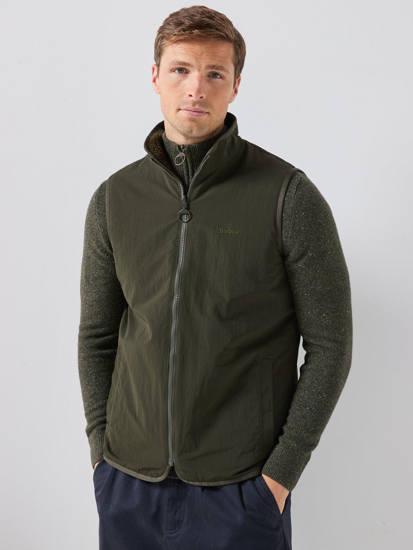 Barbour Men's Reversible Fleece Gilet - Dark Green