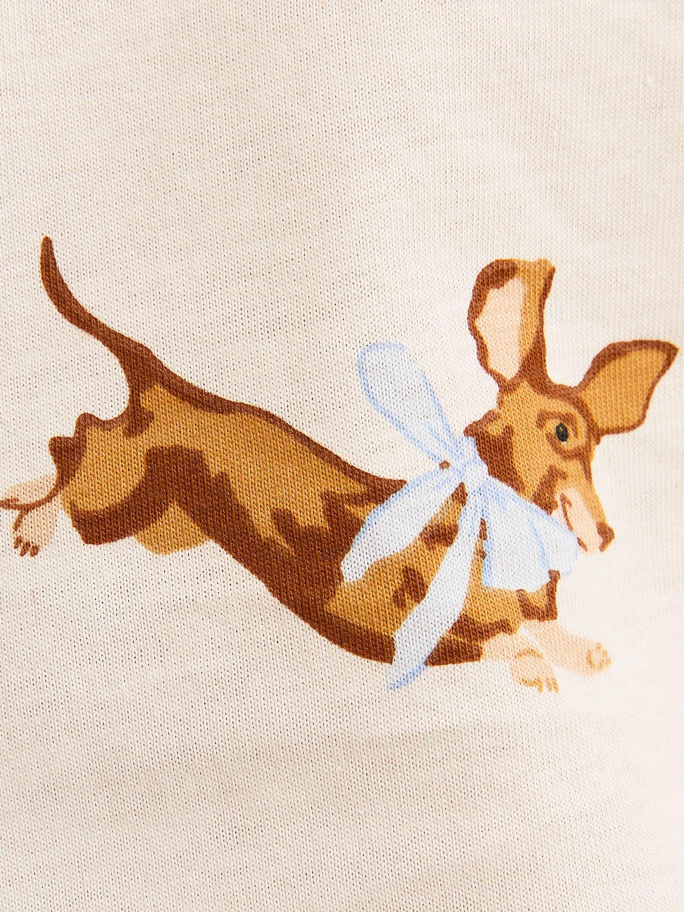 Image 5 of 5 of New Look 915 Girls Dog Print T-Shirt And Shorts Pyjama Set - Cream