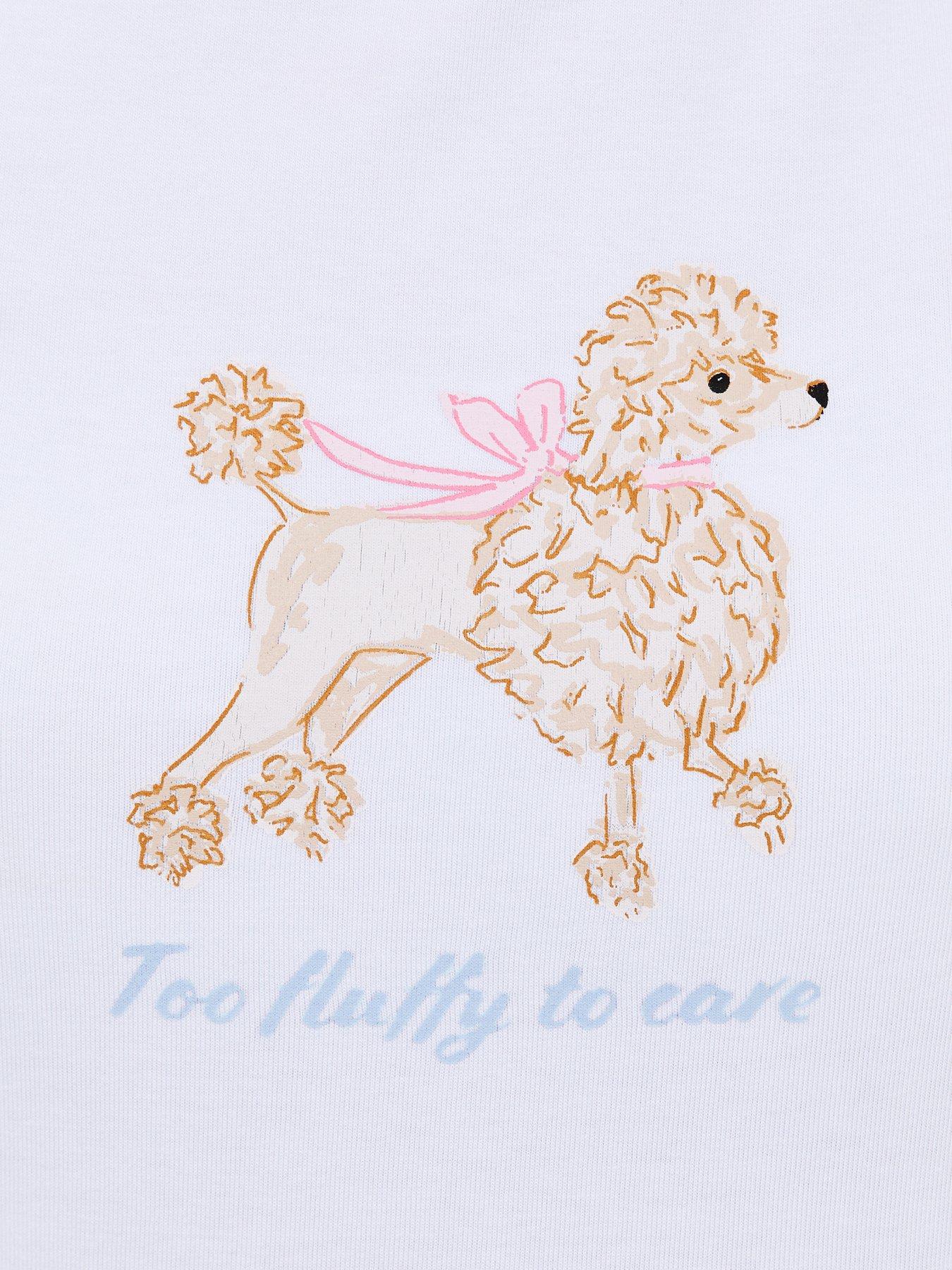 Image 5 of 5 of New Look 915 Girls Cotton Rich Dog Print Baby Tee Pyjama Set - Blue