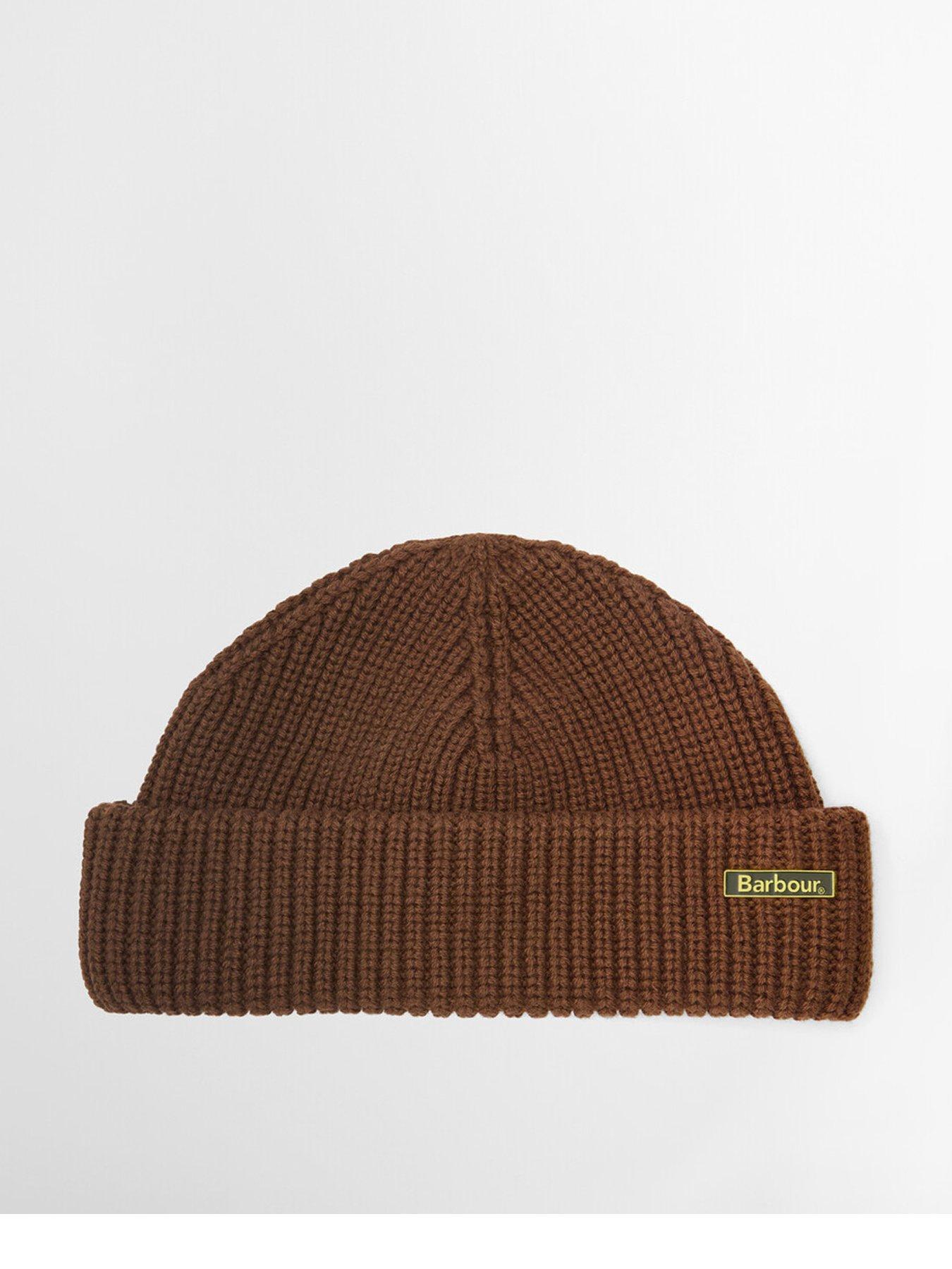Image 1 of 4 of Barbour Mosely Beanie Hat - Brown