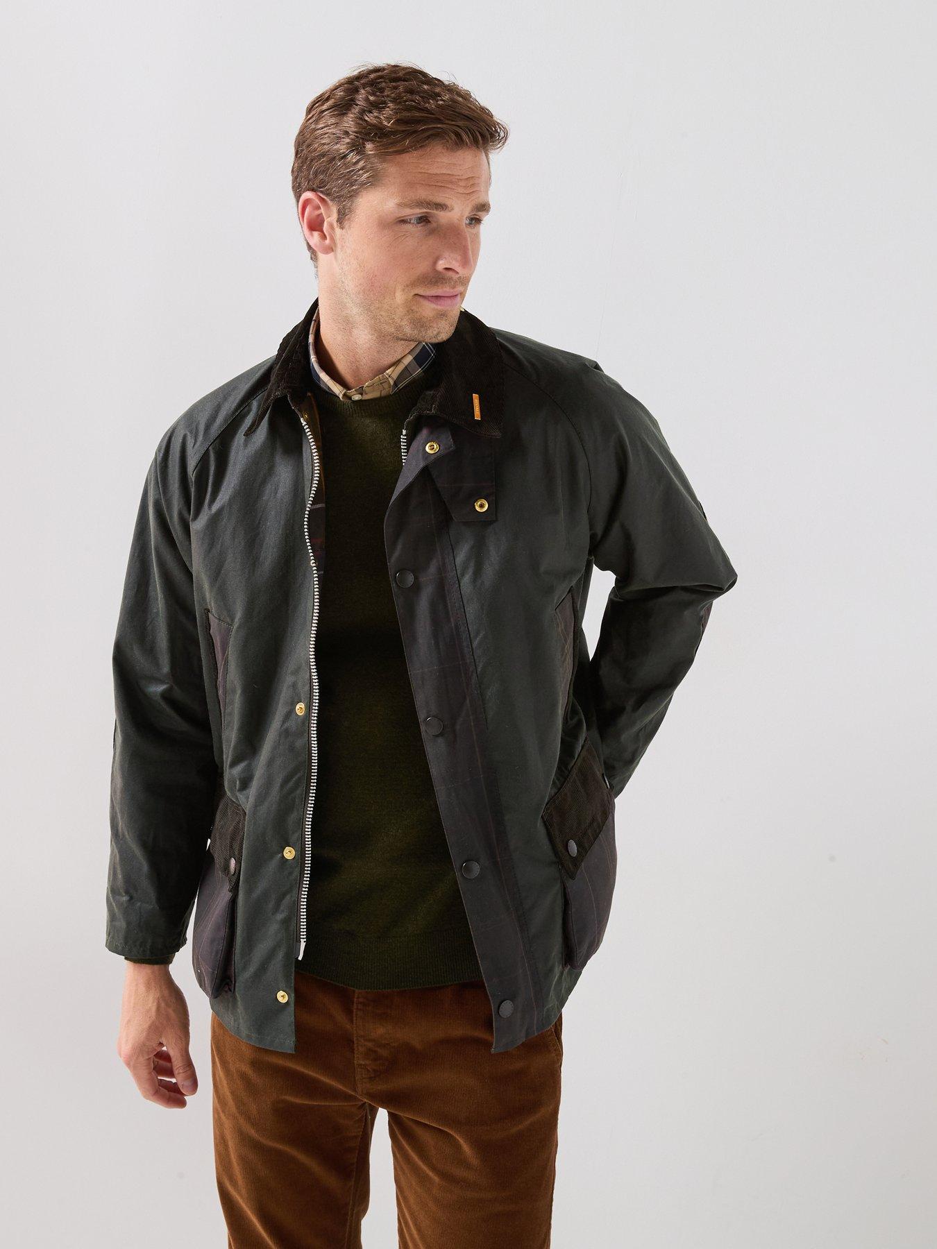 Image 6 of 6 of Barbour Icons Patch Bedale Wax Jacket - Dark Green