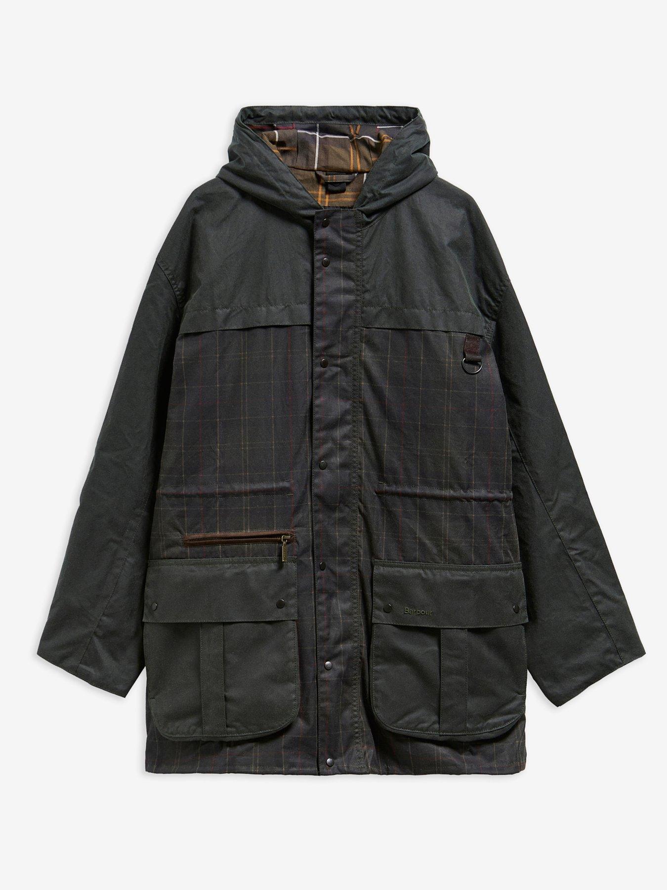 Image 6 of 6 of Barbour Barbour Icons Classic Tartan Durham Wax Jacket - Green