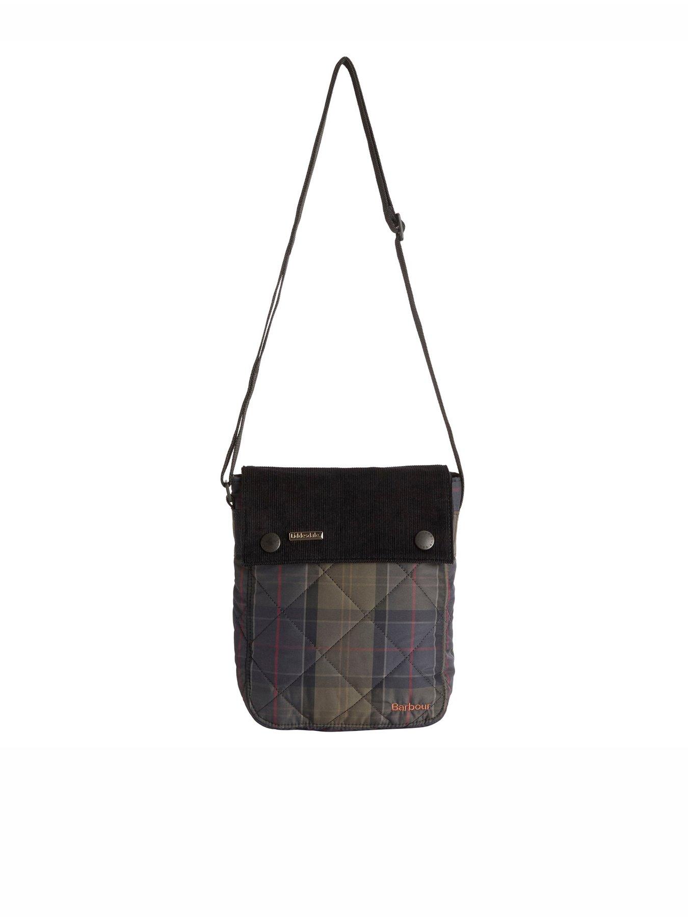 Image 1 of 2 of Barbour Shadow Tartan Liddesdale Crossbody Bag - Shadow Classic Tartan