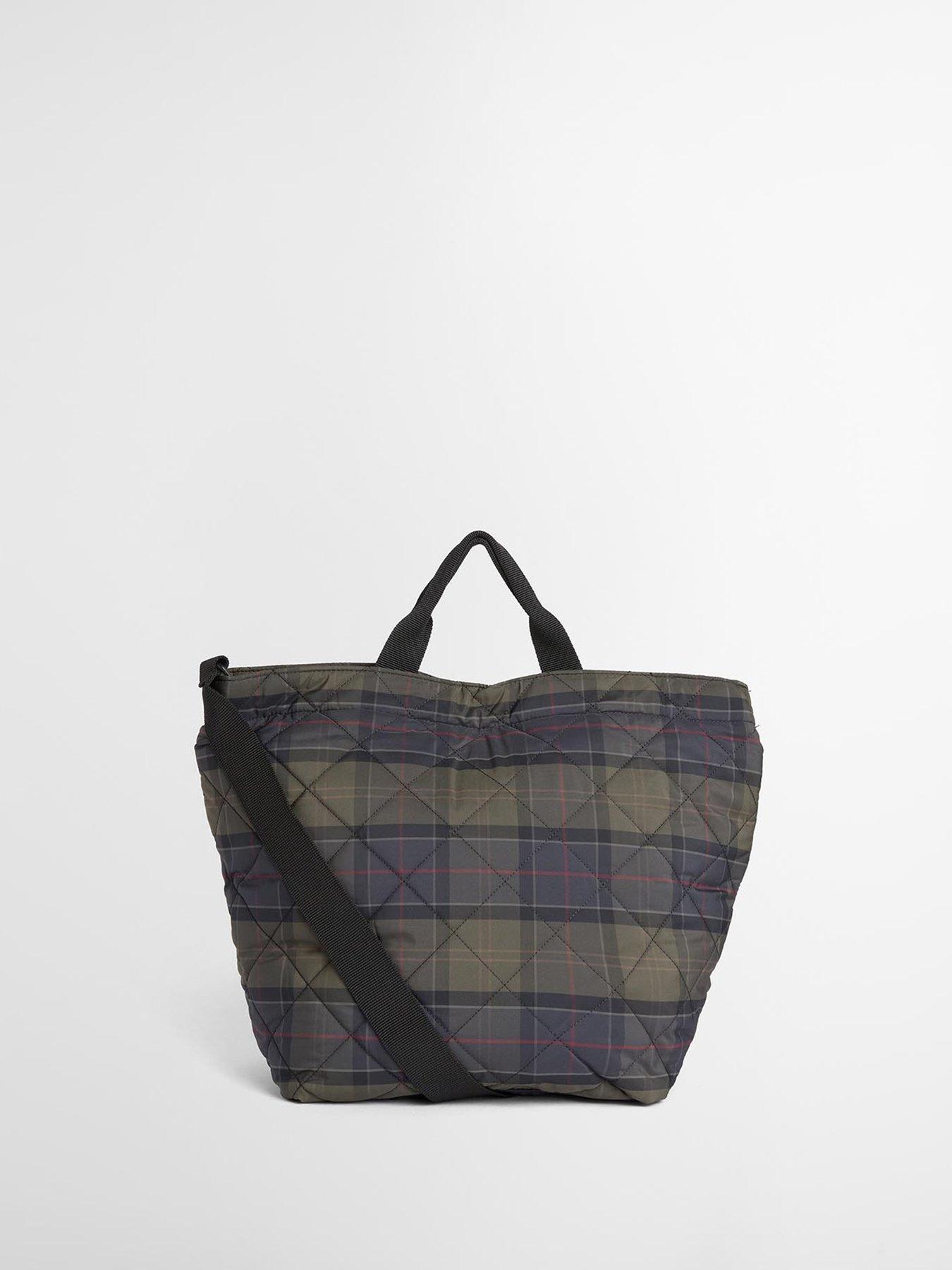 Image 2 of 4 of Barbour Shadow Tartan Liddesdale Tote Bag - Green
