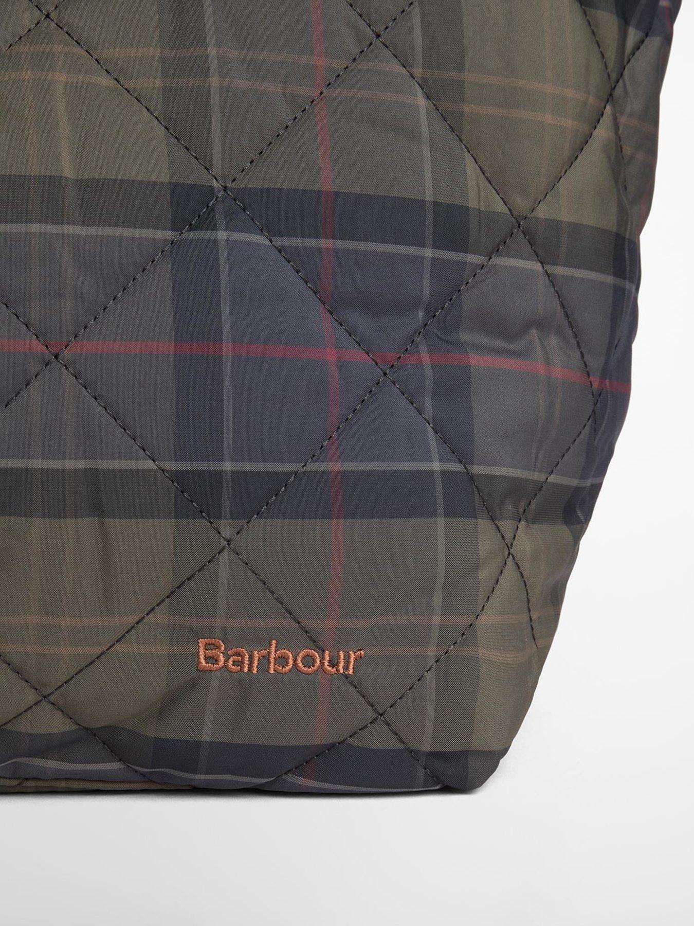 Image 4 of 4 of Barbour Shadow Tartan Liddesdale Tote Bag - Green