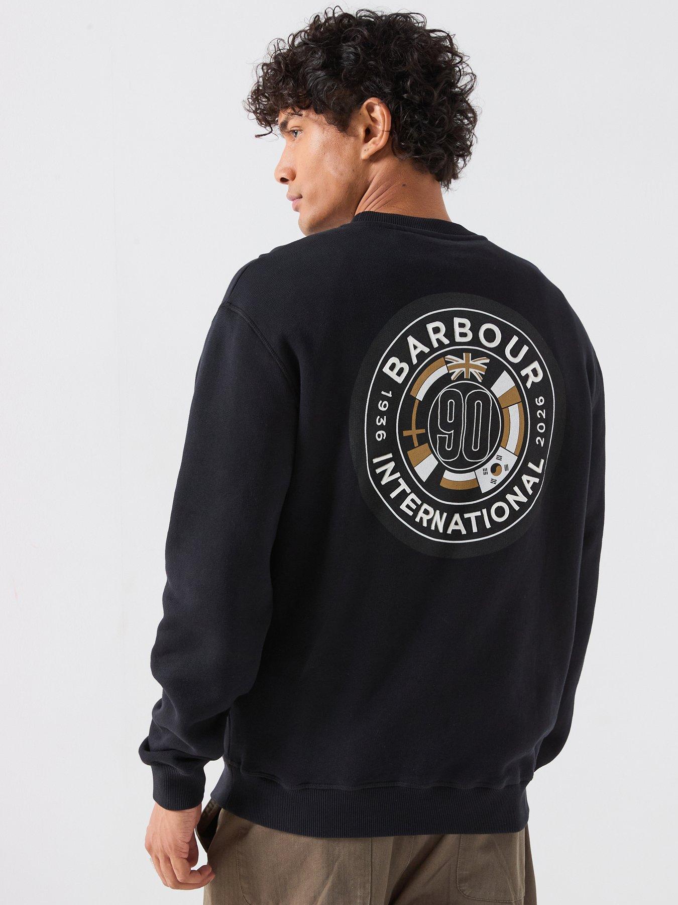 Barbour International 90Th Anniversary Back Graphic Sweatshirt - Black