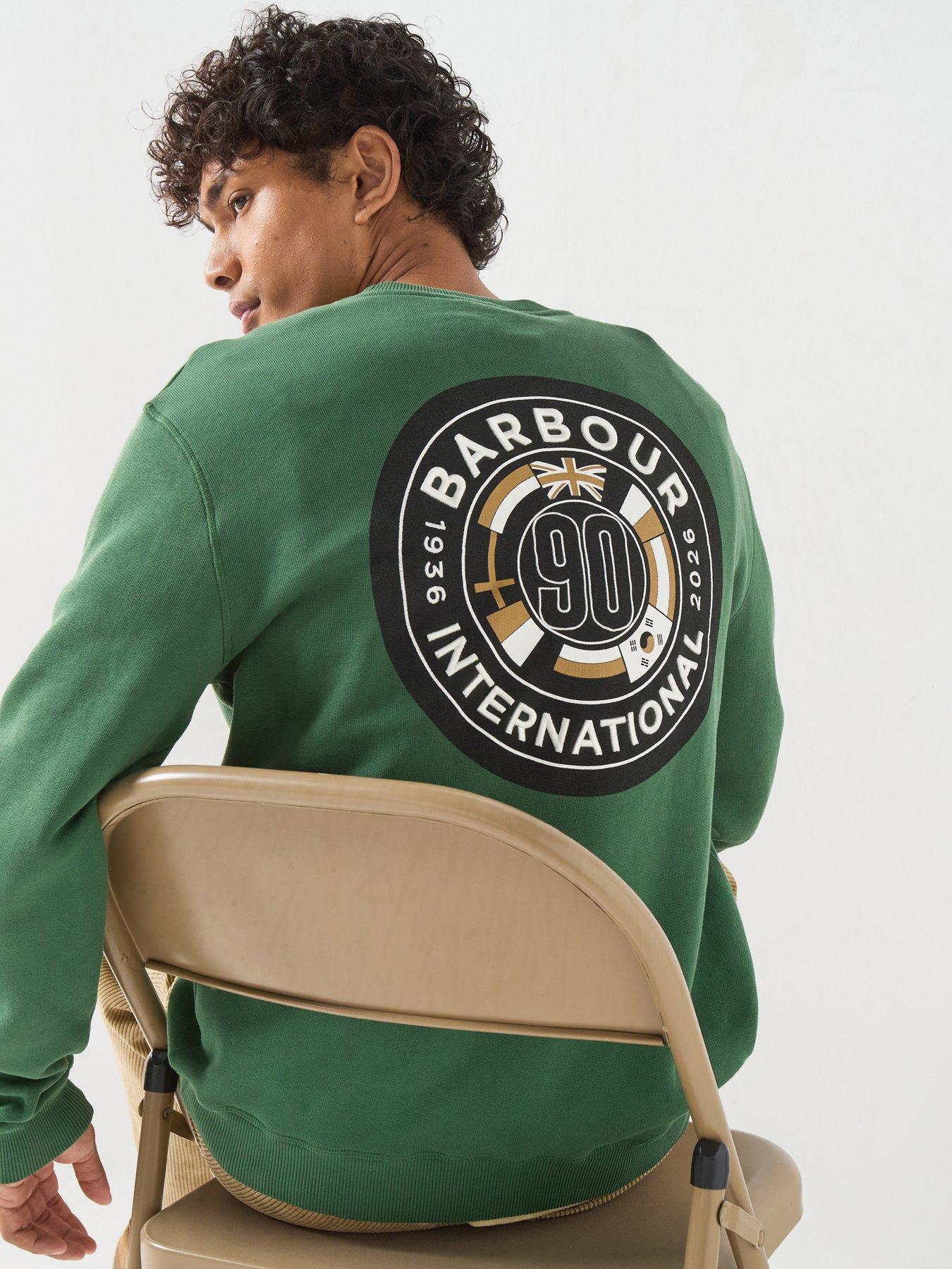 Barbour International 90Th Anniversary Back Graphic Sweatshirt - Green