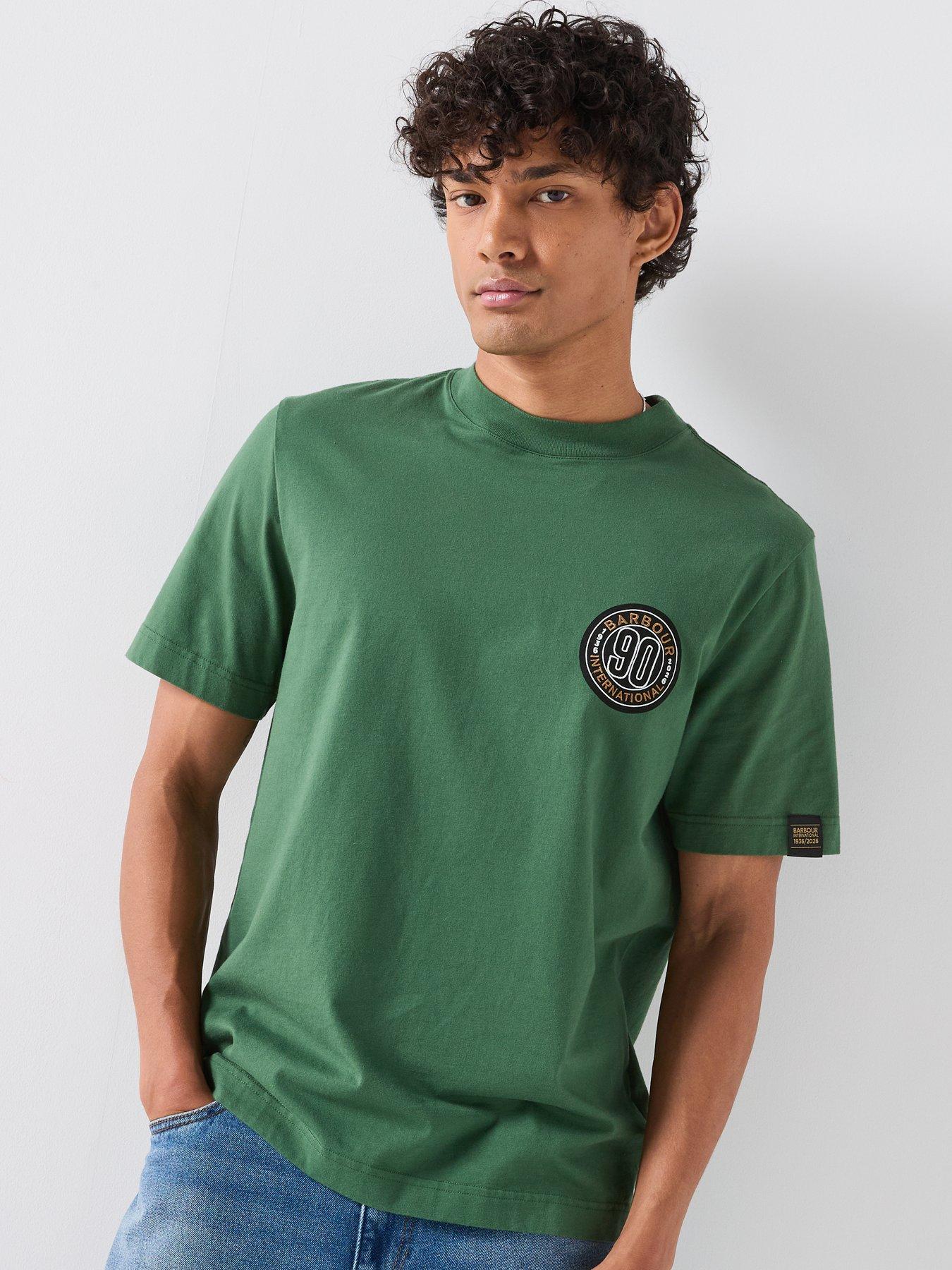 Barbour International 90Th Anniversary Back Graphic Relaxed T-Shirt - Green