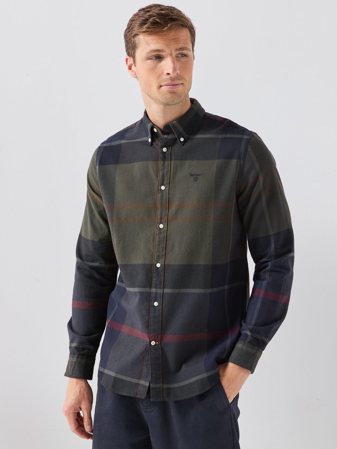 Barbour Iceloch Tailored Shadow Tartan Shirt - Green