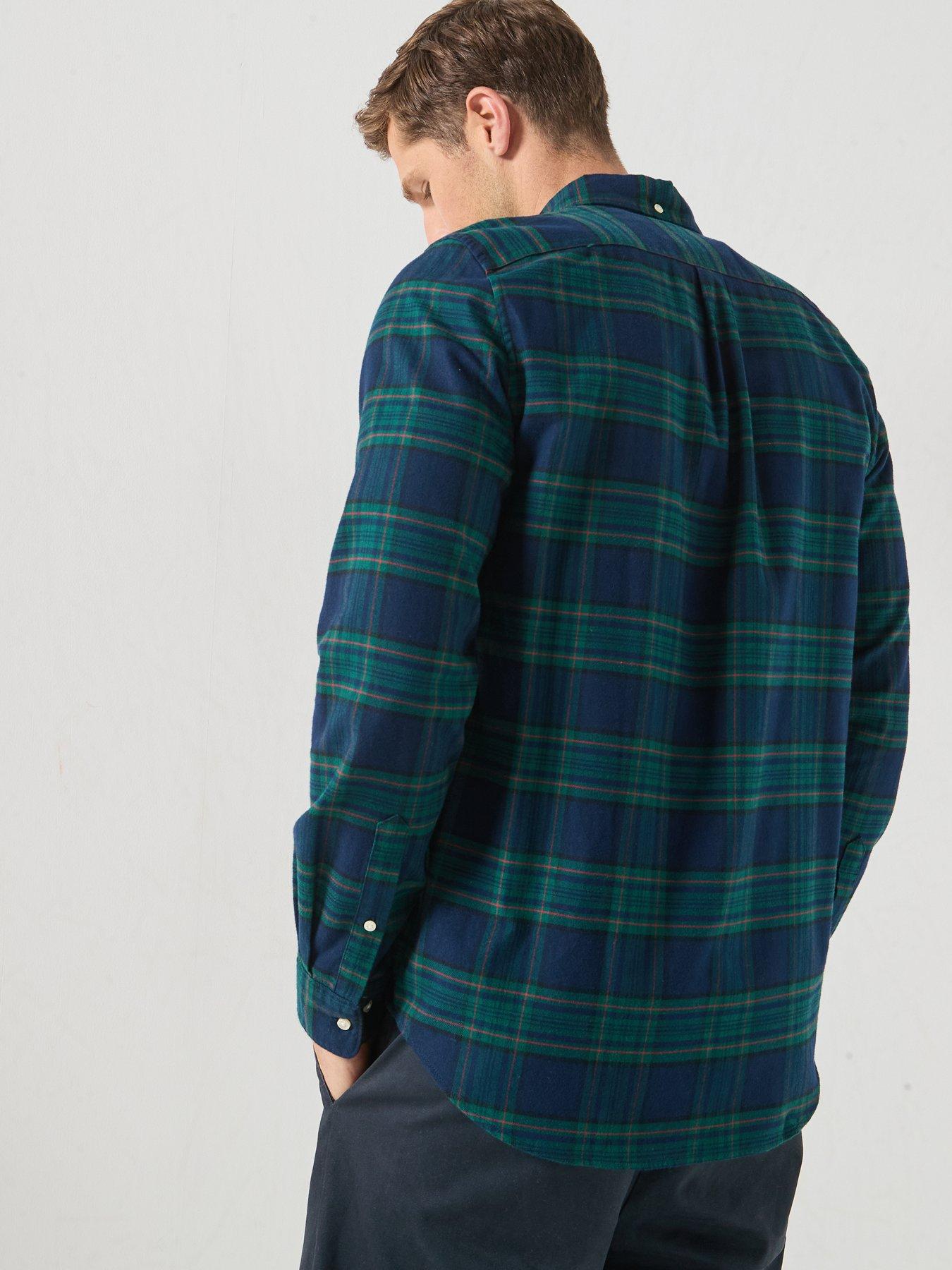 Image 2 of 6 of Barbour Portdown Tailored Checked Shirt - Navy