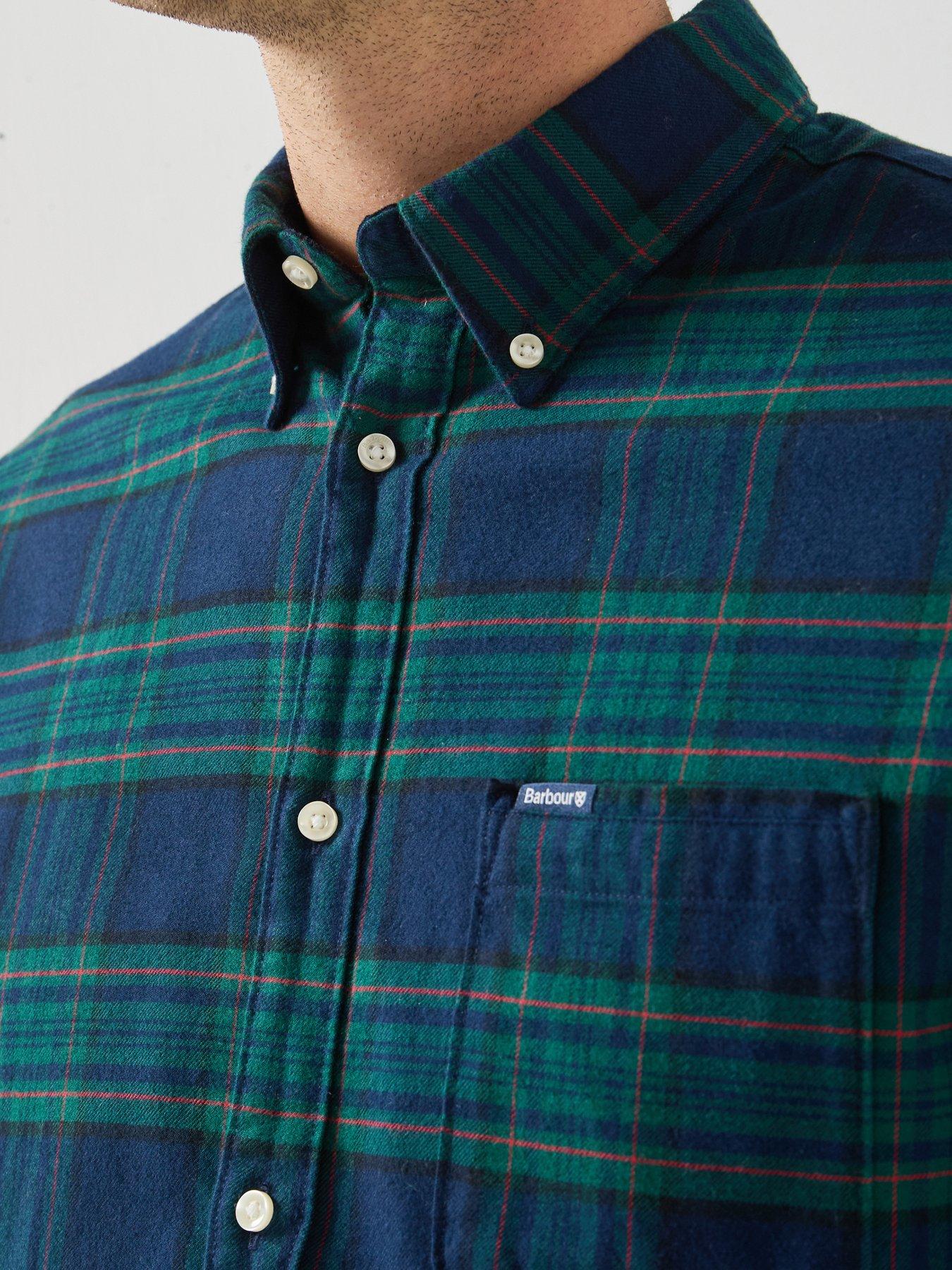 Image 5 of 6 of Barbour Portdown Tailored Checked Shirt - Navy