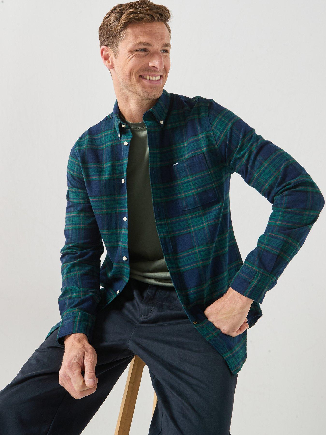 Image 6 of 6 of Barbour Portdown Tailored Checked Shirt - Navy