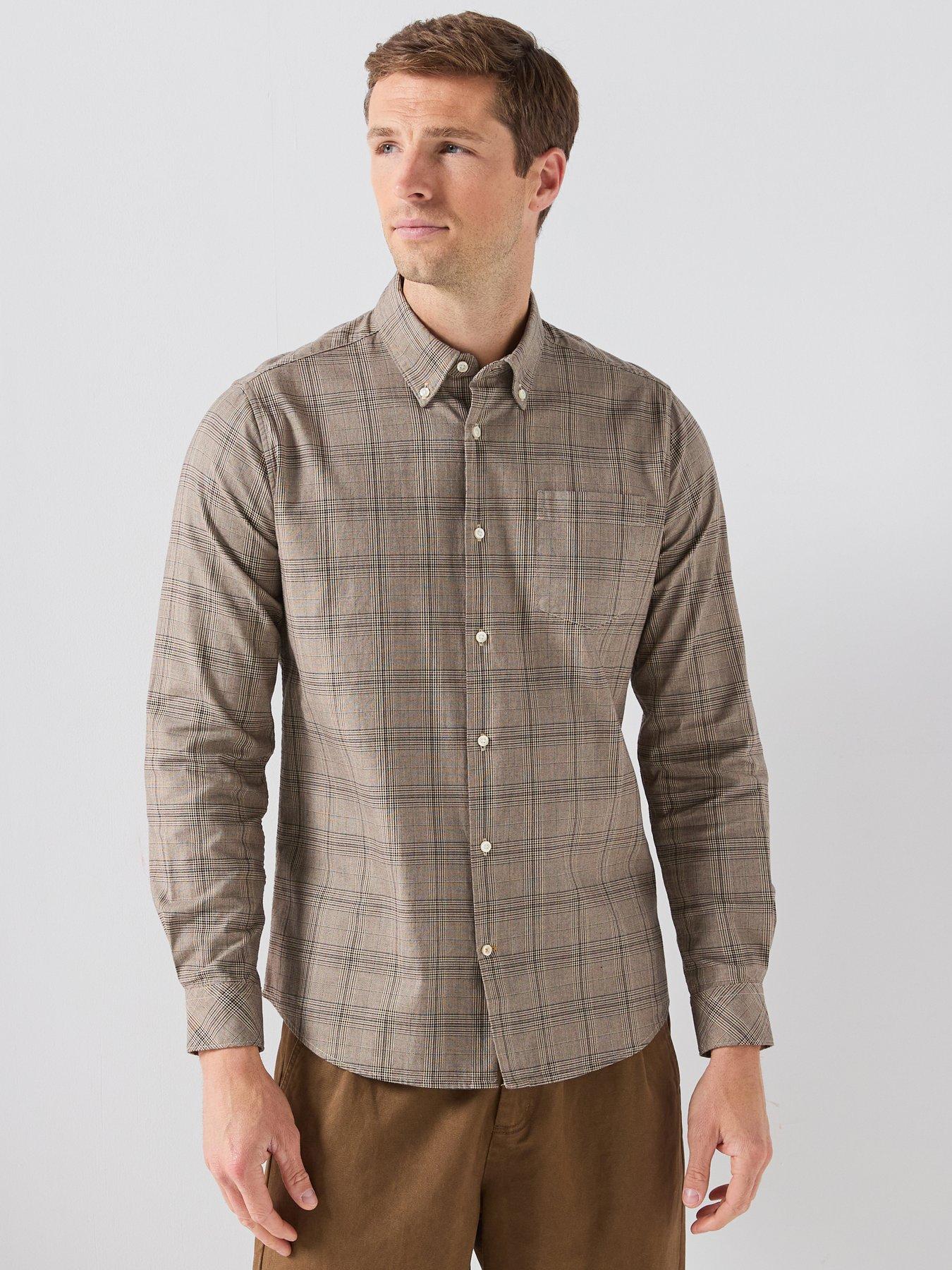 Barbour Franklin Tailored Checked Shirt - Beige