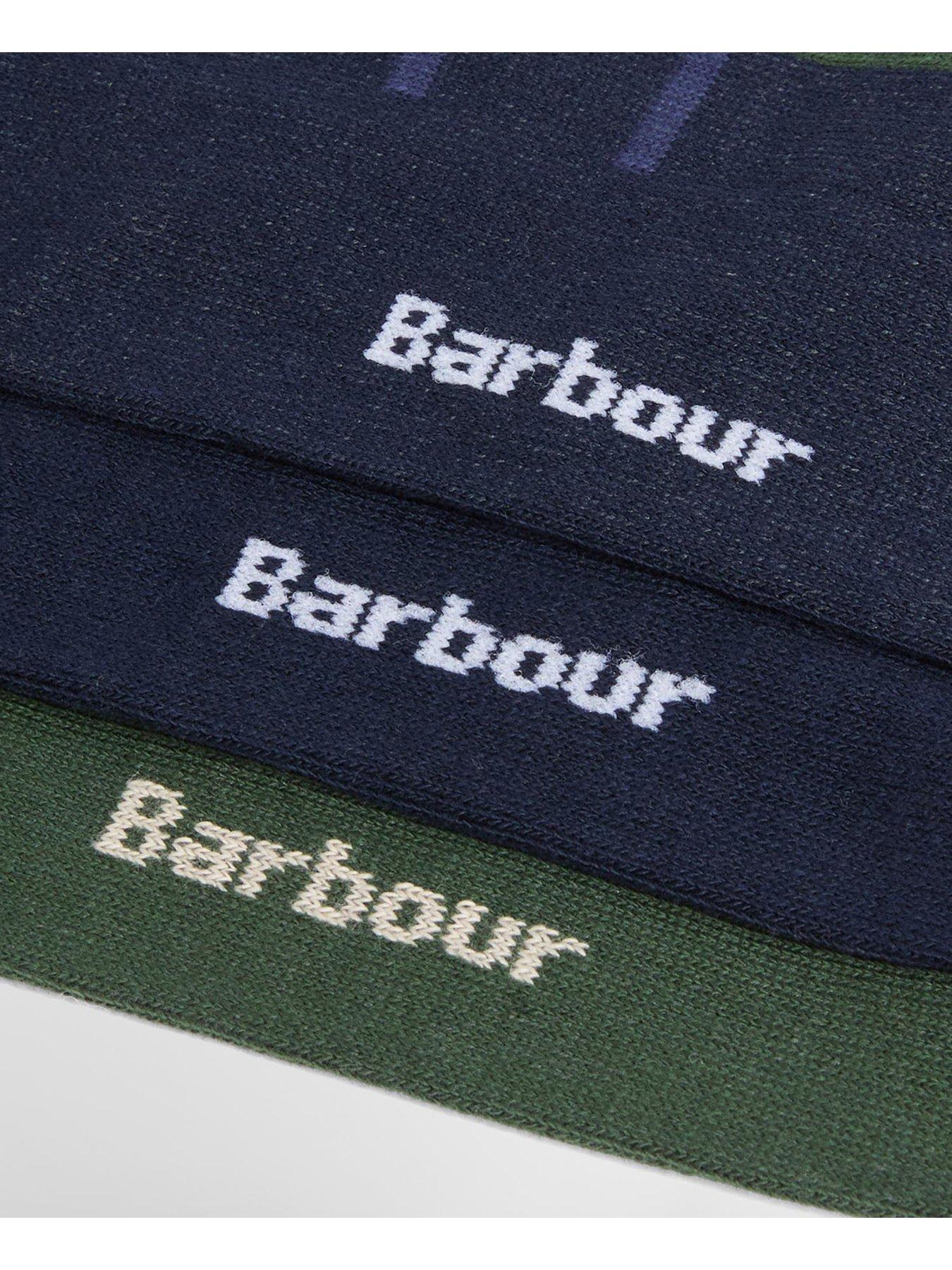 Image 2 of 4 of Barbour Tartan Socks Gift Set - Navy