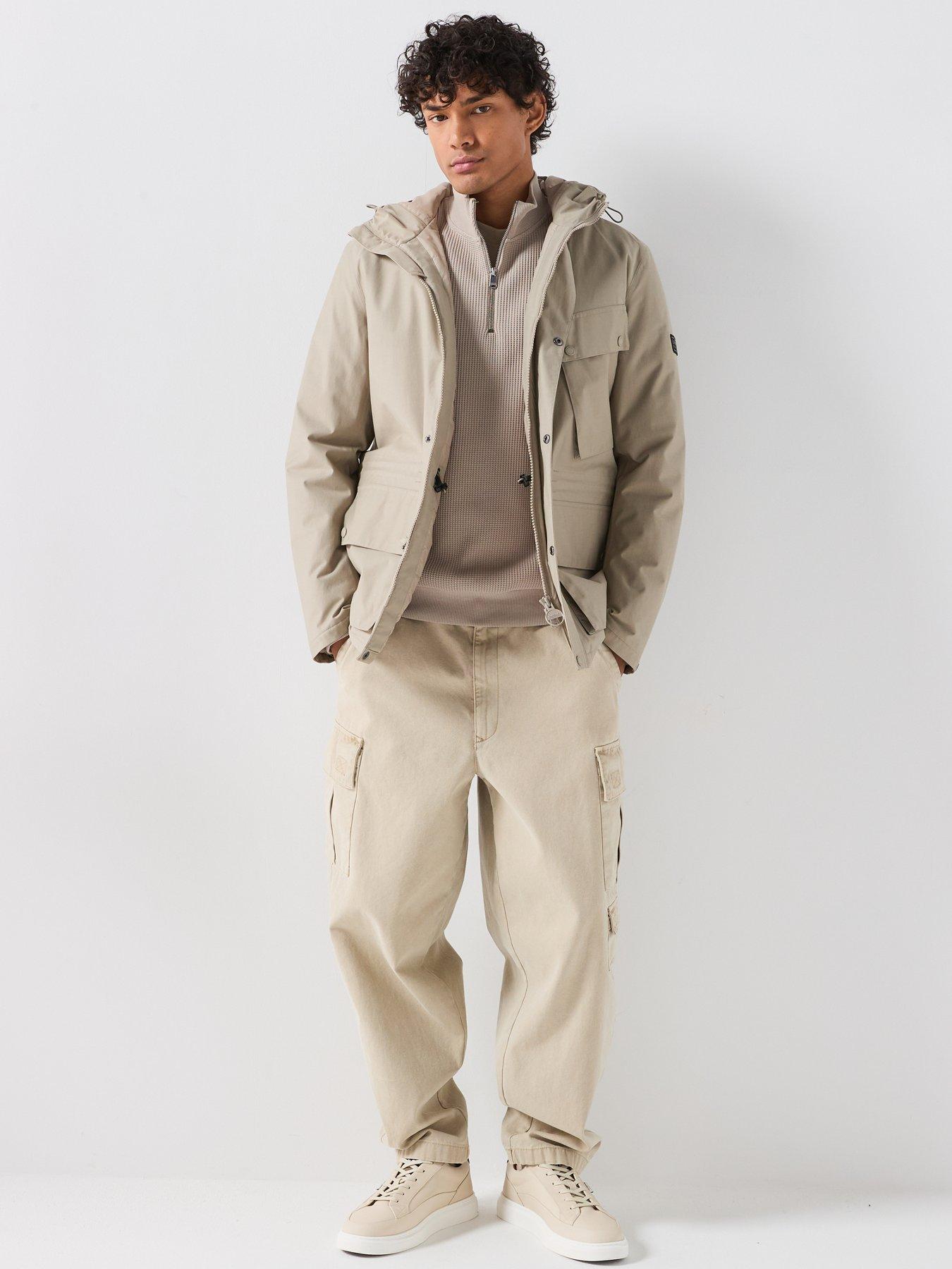 Image 5 of 6 of Barbour International Curve 1/4 Zip Sweat - Cream