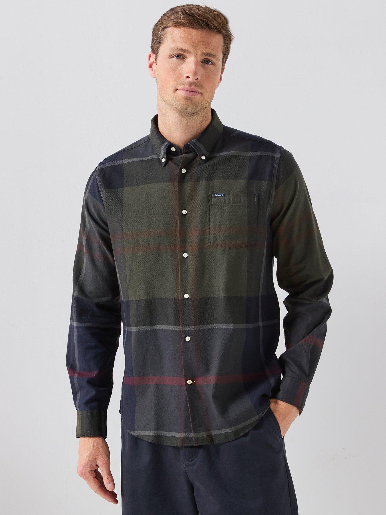 Barbour Dunoon Shadow Tartan Tailored Shirt - Green