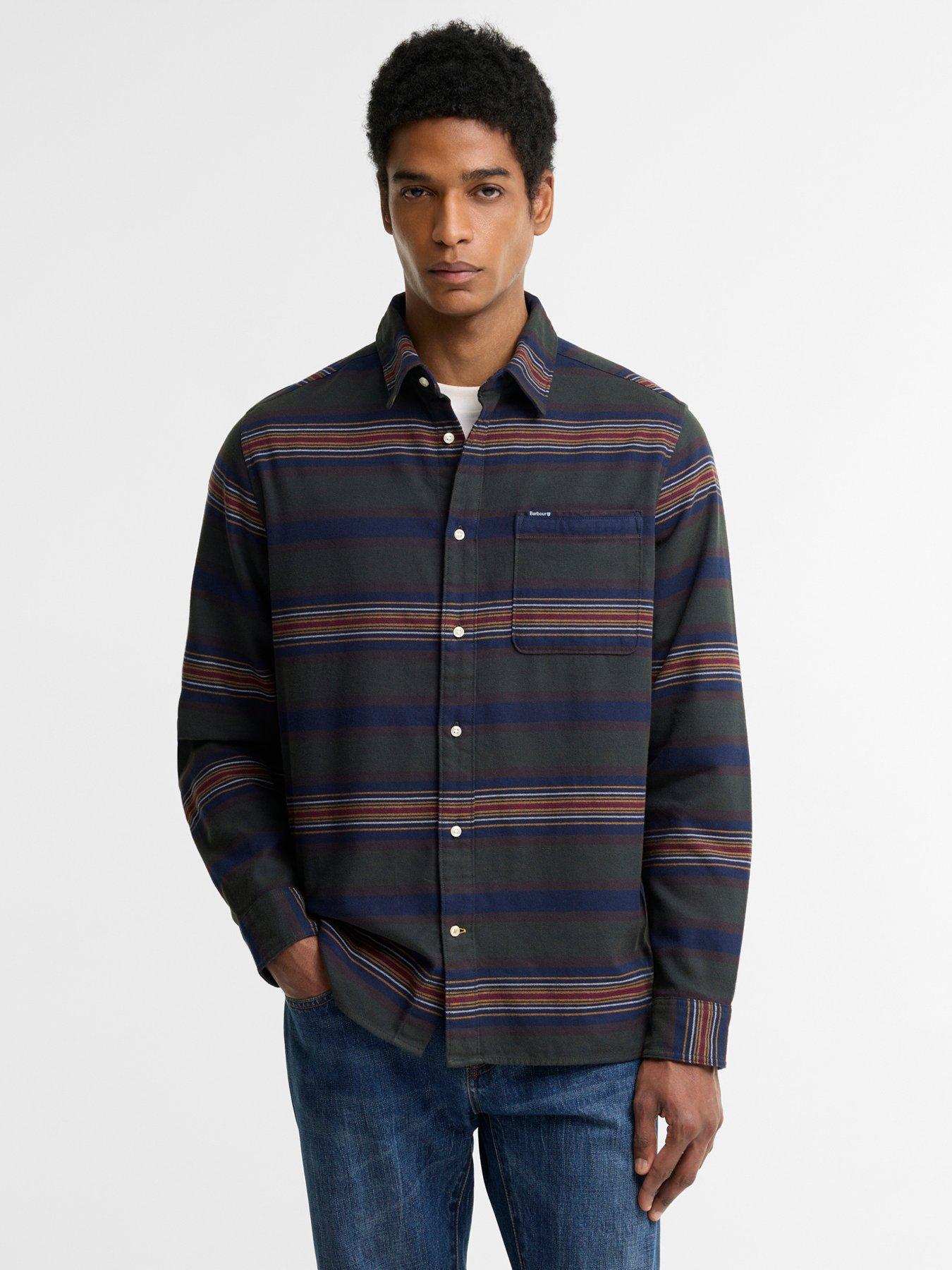 Barbour Classic Tartan Relaxed Stripe Shirt - Navy