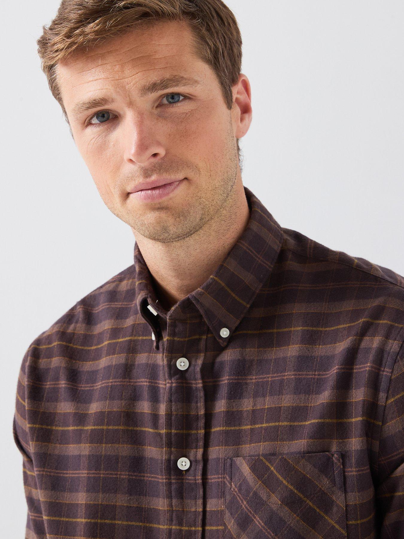 Image 5 of 6 of Barbour Mineral Tartan Regular Fit Shirt - Brown