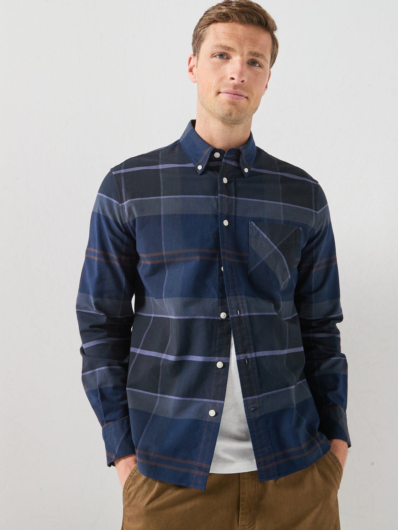 Barbour Mineral Tartan Dunoon Regular Fit Shirt - Navy