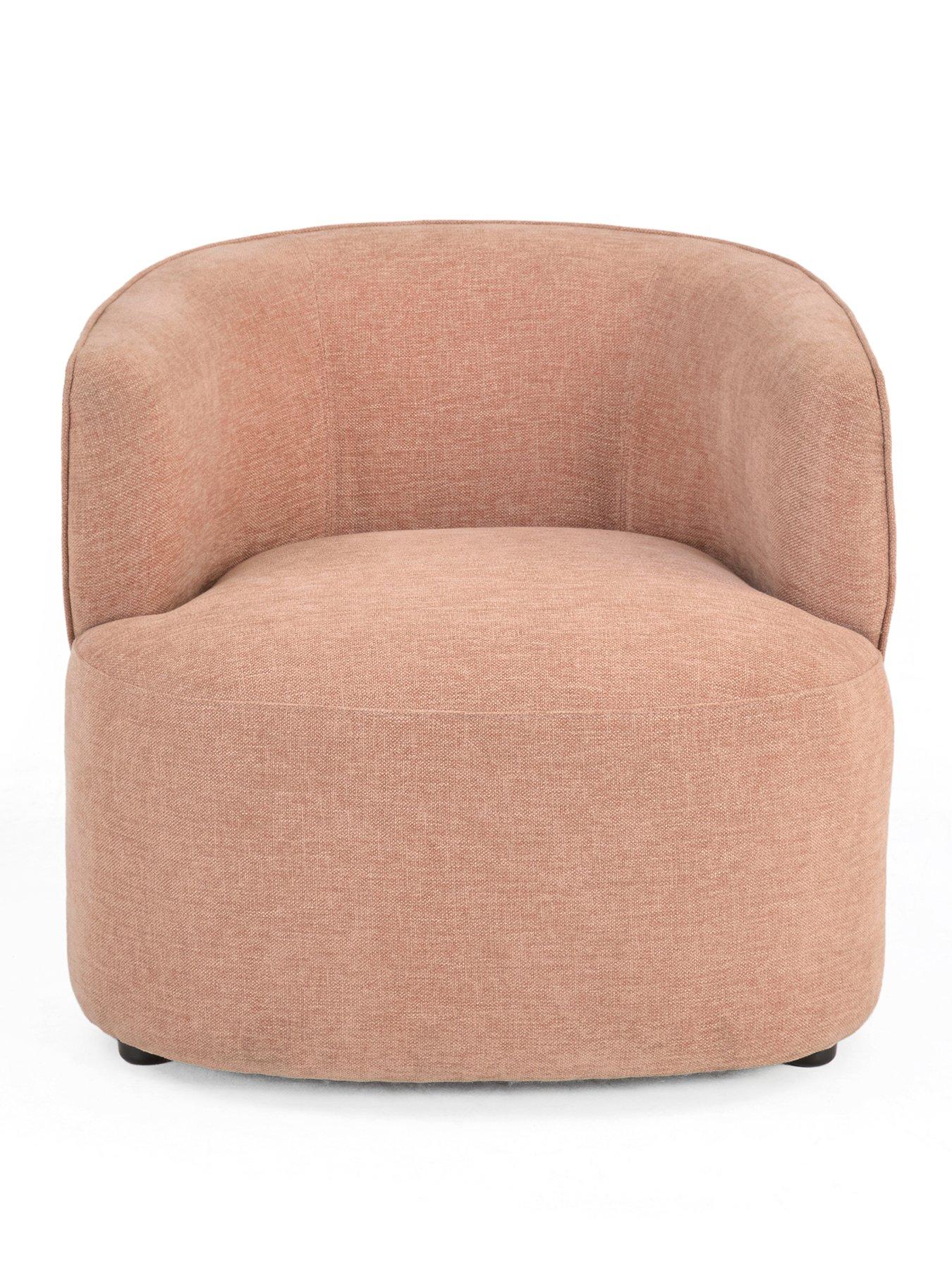 Image 2 of 7 of The Very Collection Amante Chenille Accent Chair