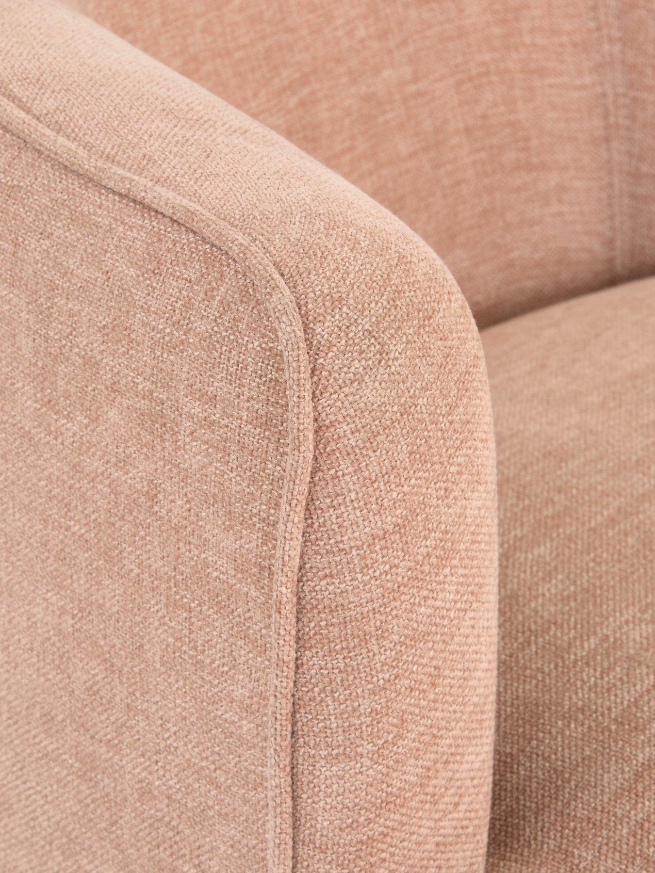 Image 4 of 7 of The Very Collection Amante Chenille Accent Chair