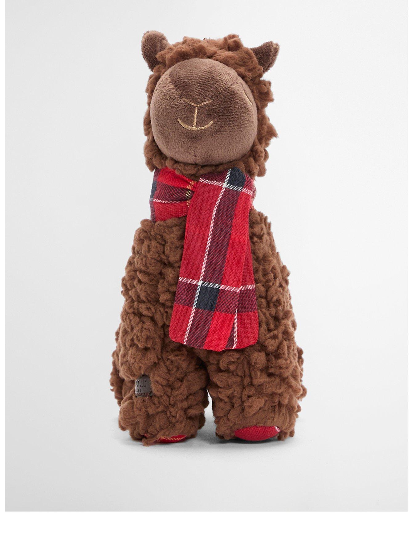 Image 1 of 5 of Barbour Dog Llama Toy - Brown