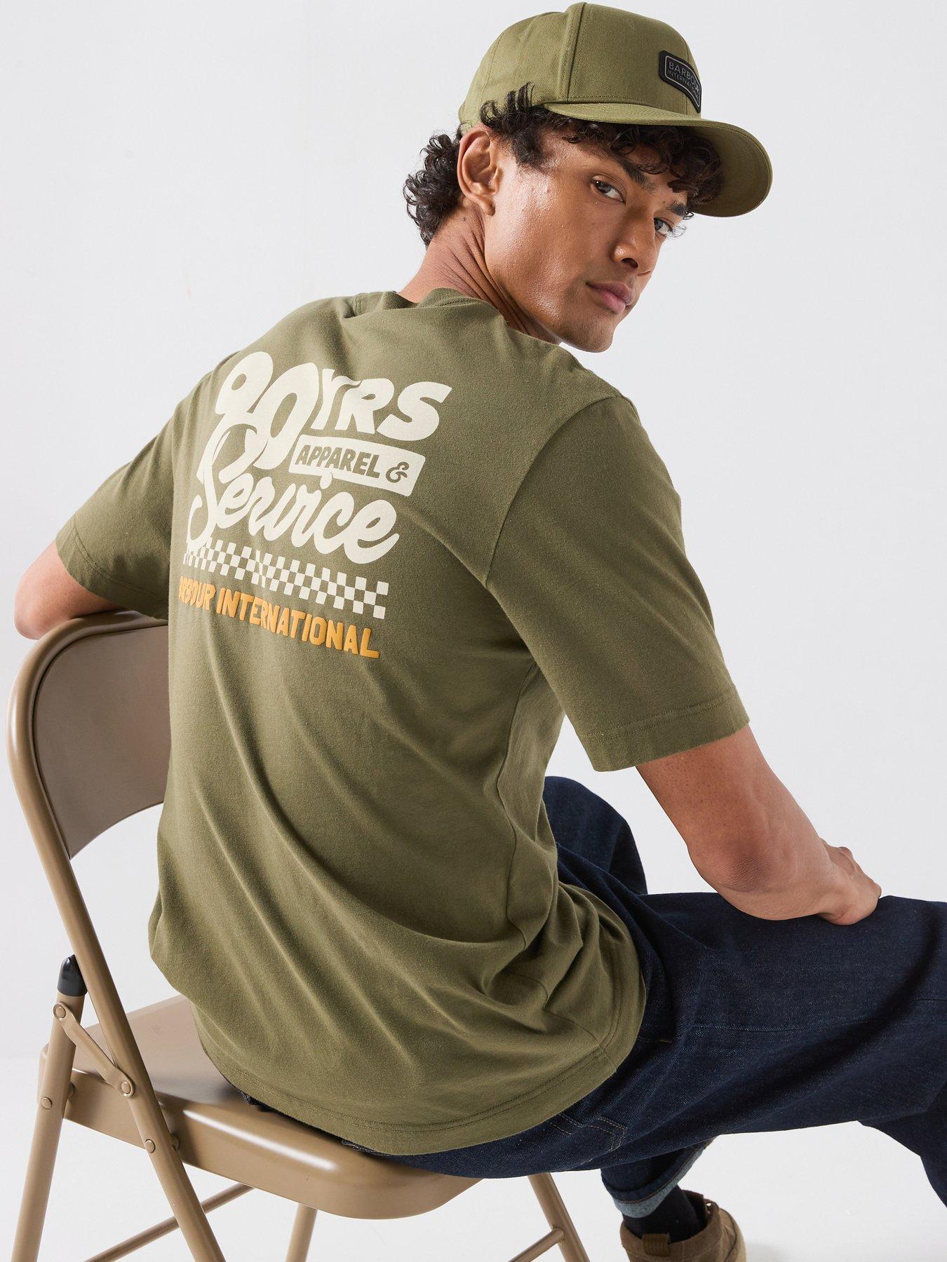 Barbour International Herman Back Graphic Print T-Shirt - Green