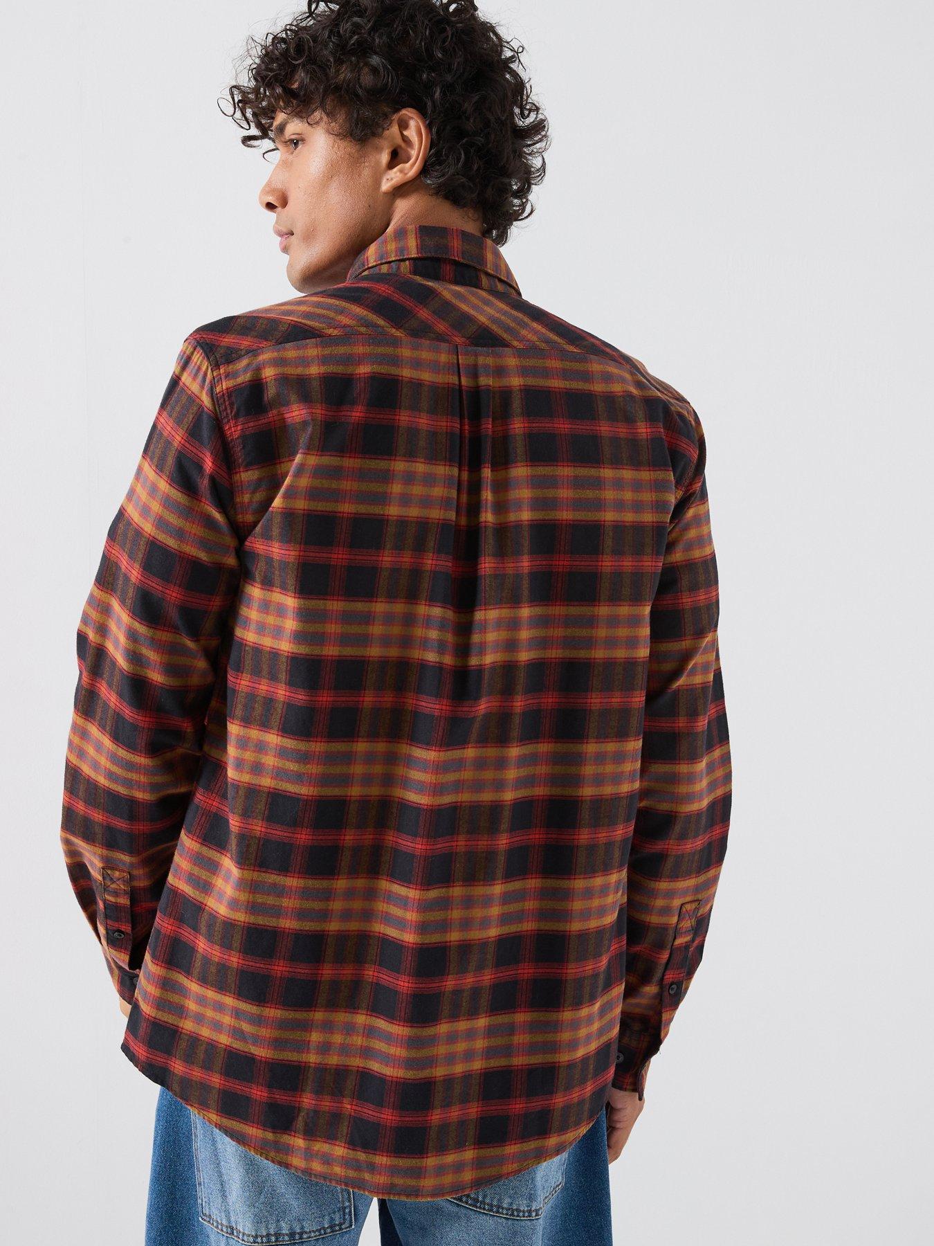 Image 2 of 6 of Barbour International Horseferry Brushed Checked Shirt - Red