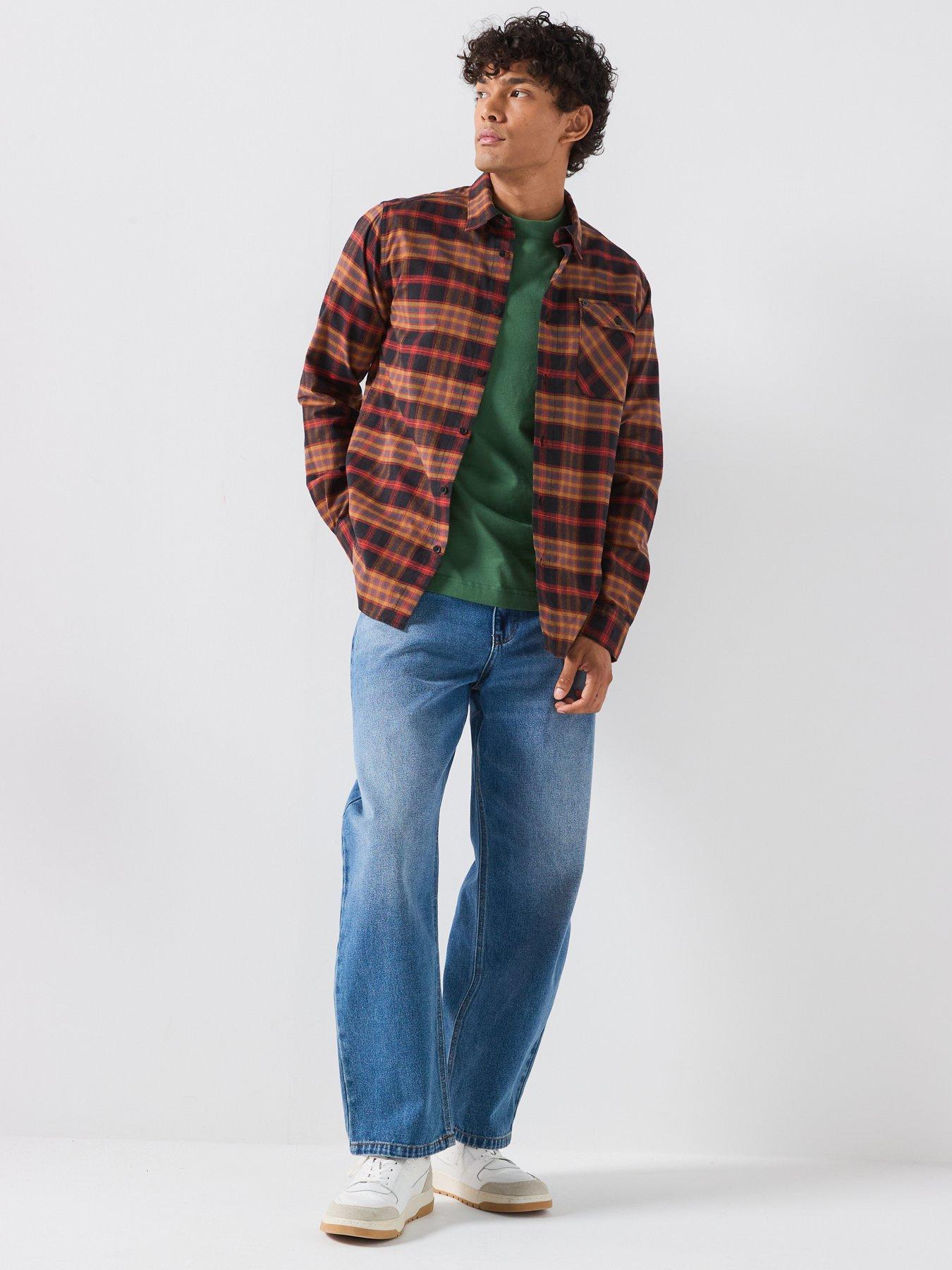 Image 3 of 6 of Barbour International Horseferry Brushed Checked Shirt - Red