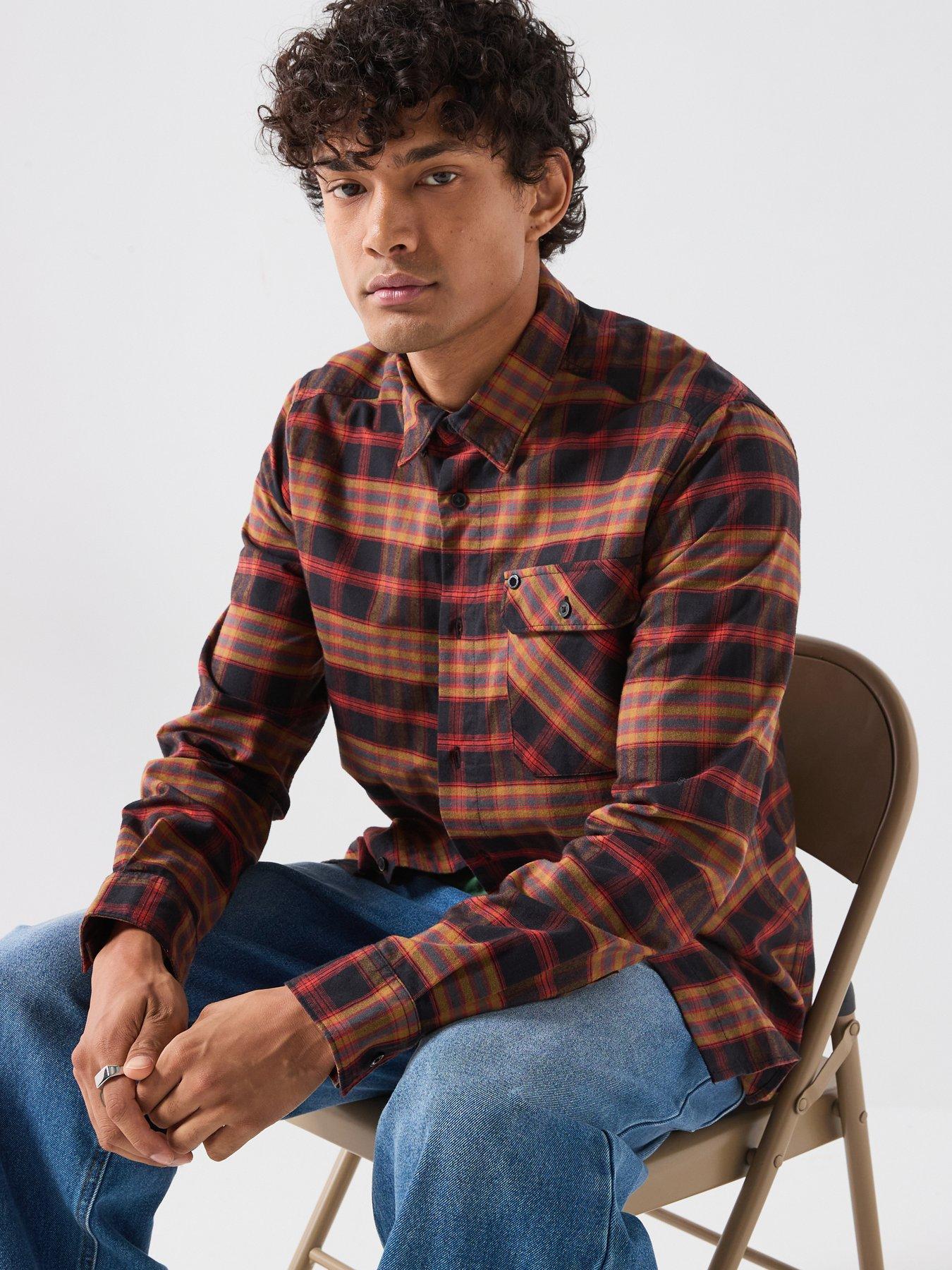 Image 4 of 6 of Barbour International Horseferry Brushed Checked Shirt - Red