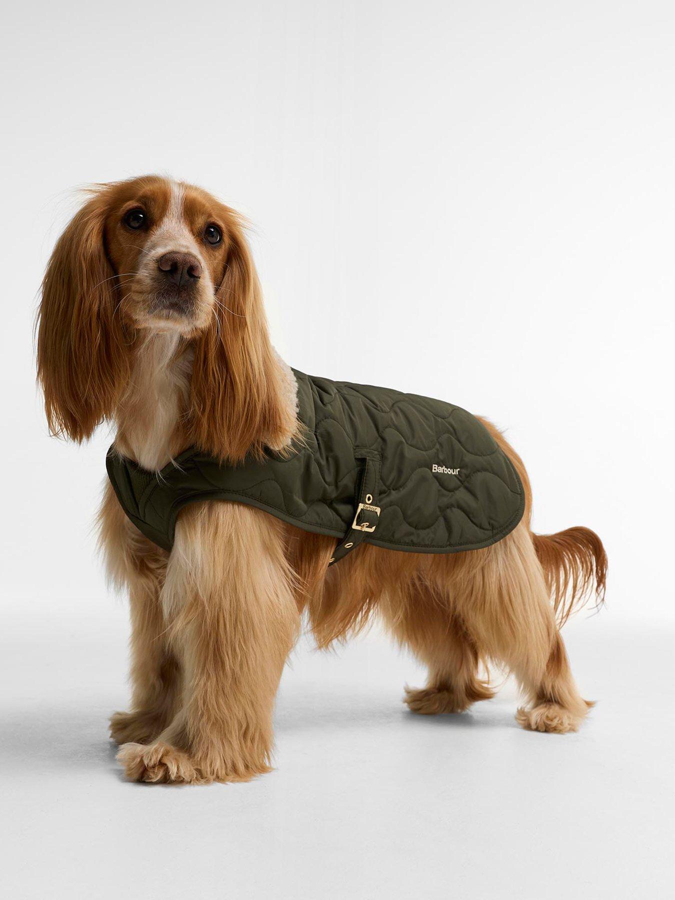 Image 2 of 6 of Barbour Mens Beith Quilted Teddy Collar Dog Coat - Green